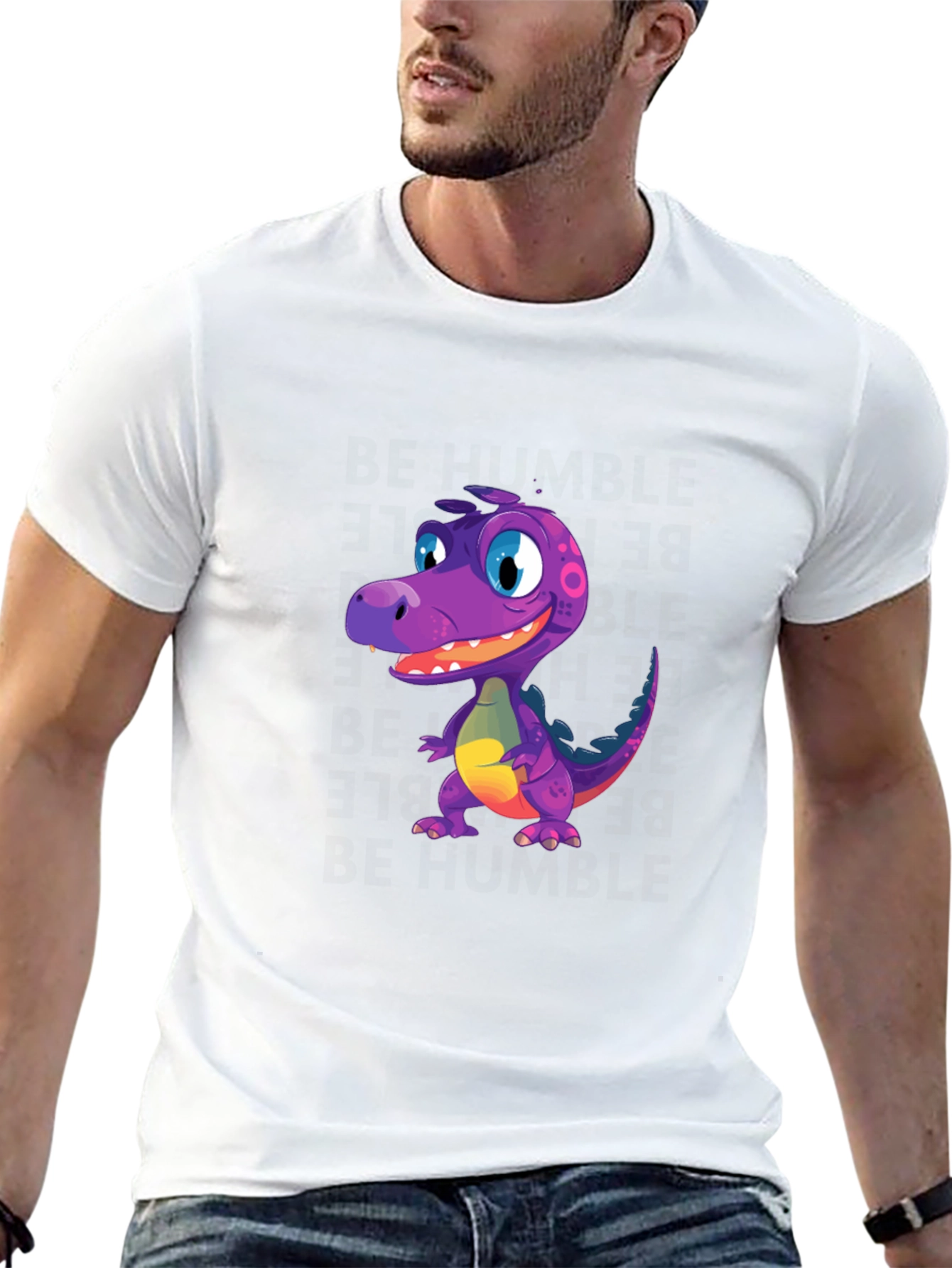 Dino T-Shirt - Fun Cartoon Reptile Design