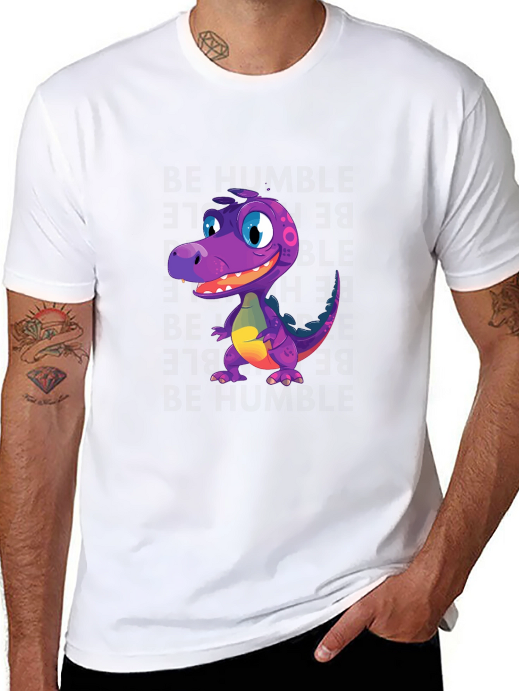 Dino T-Shirt - Fun Cartoon Reptile Design
