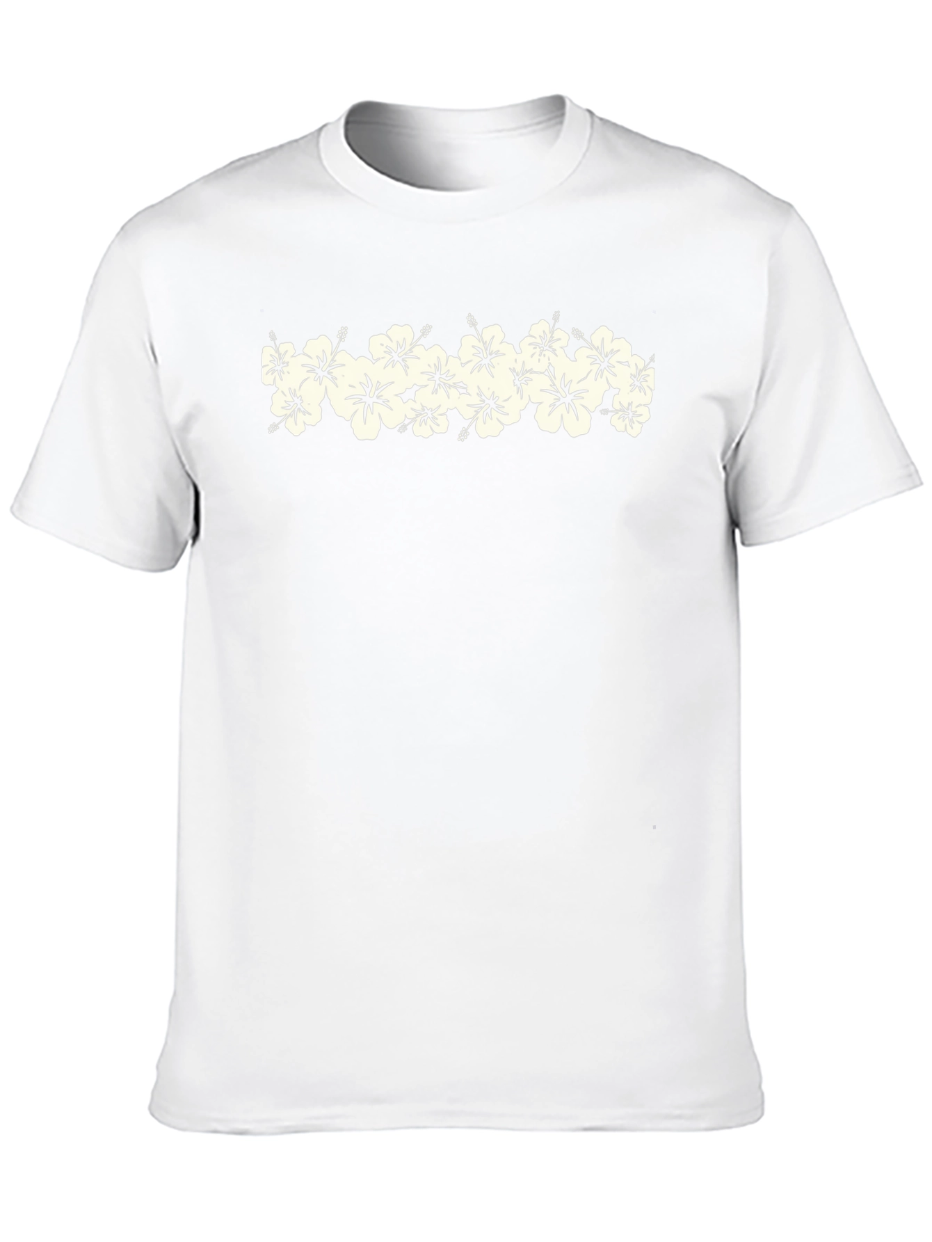 Floral Hibiscus Graphic Black T-Shirt