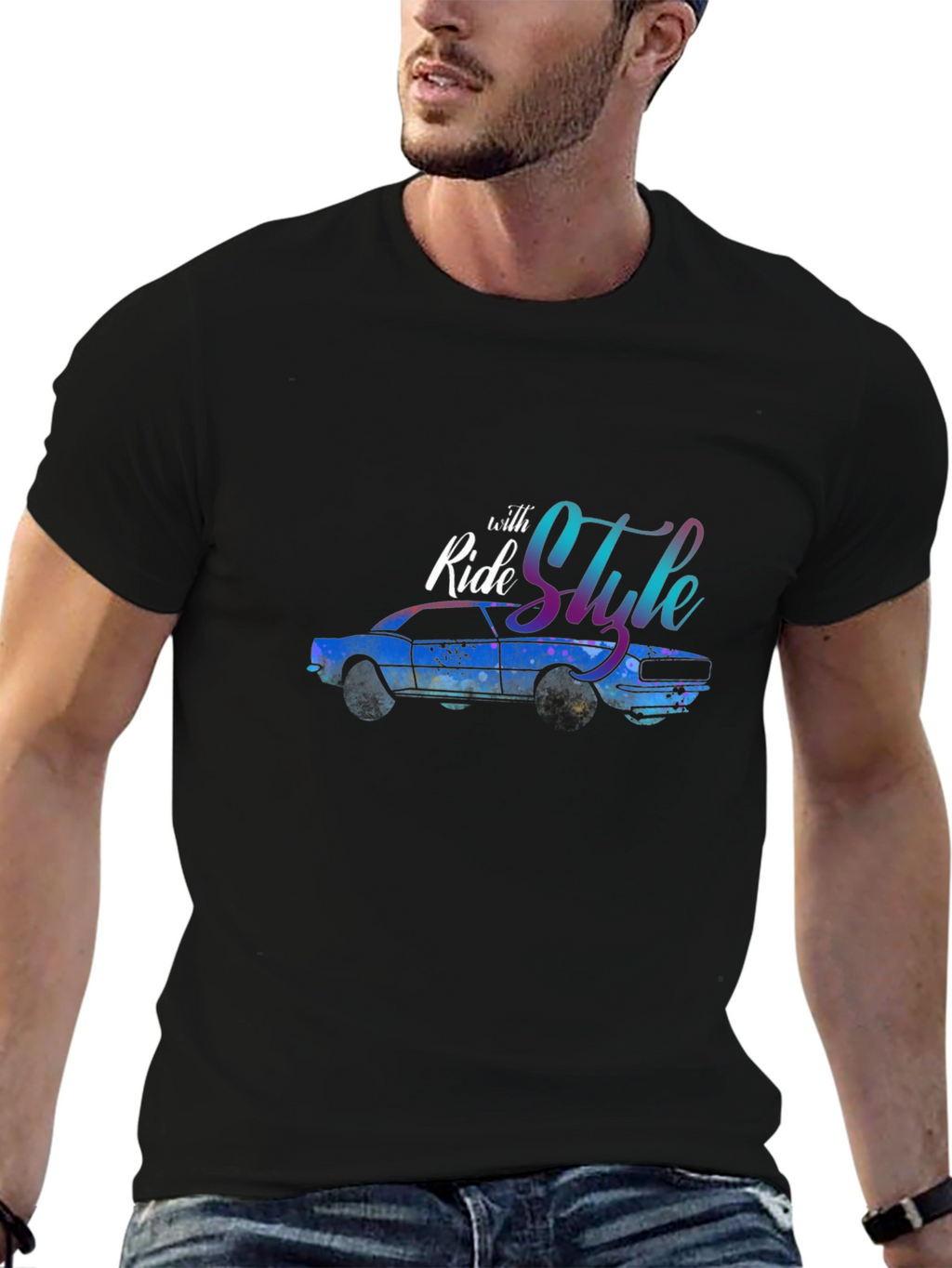 Ride with Style T-Shirt - Classic Car Design