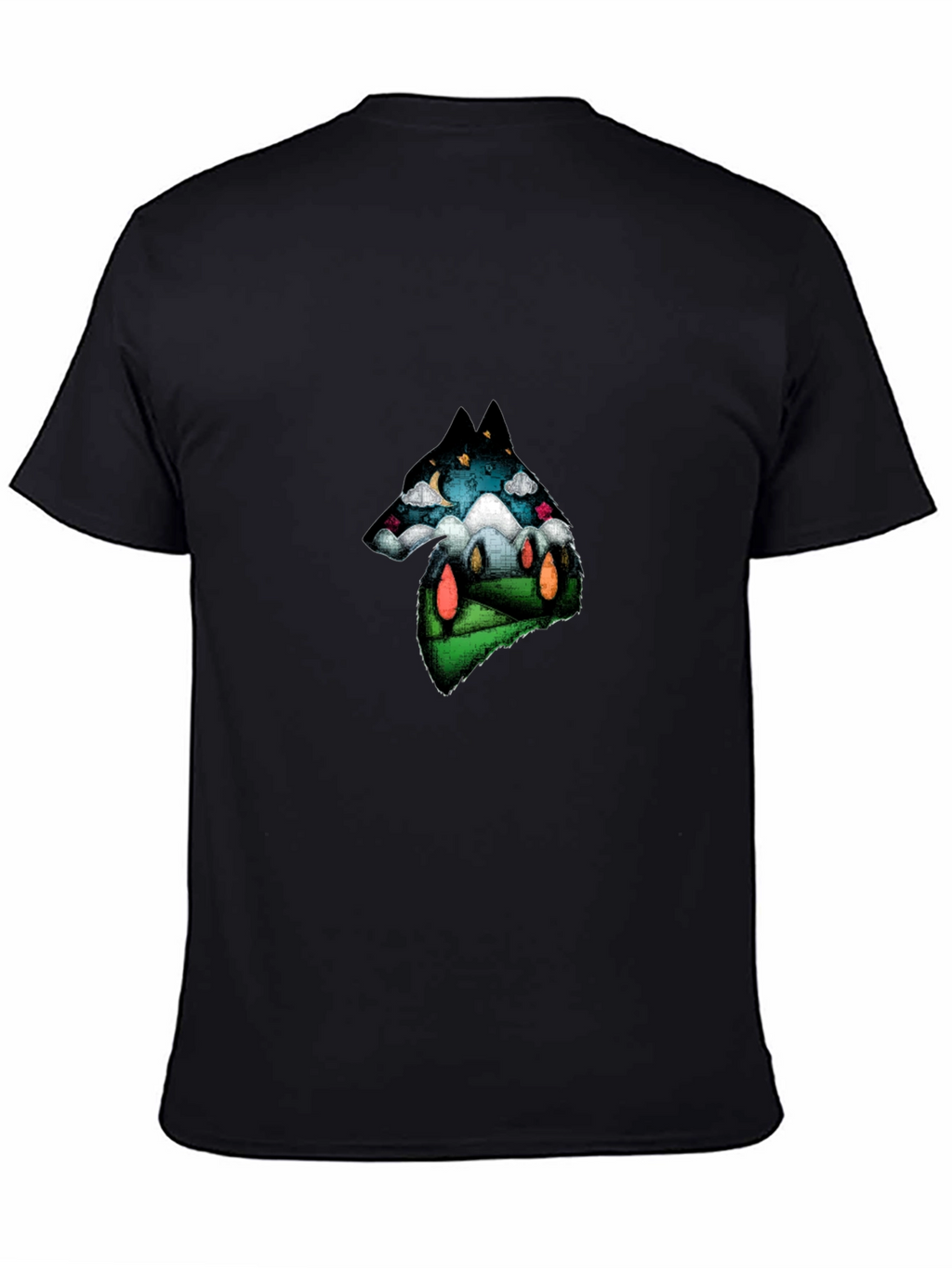 Wolf Landscape Graphic T-Shirt - Unique Design
