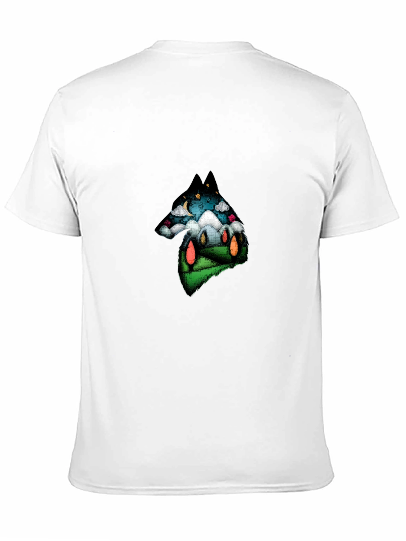 Wolf Landscape Graphic T-Shirt - Unique Design