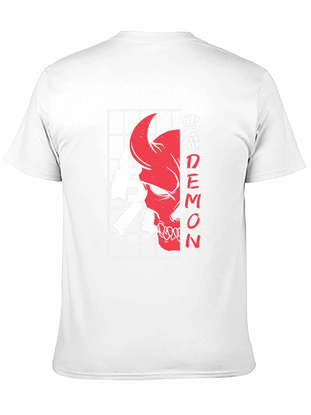 Demon Skull Graphic Tee - Urban Style Black T-Shirt