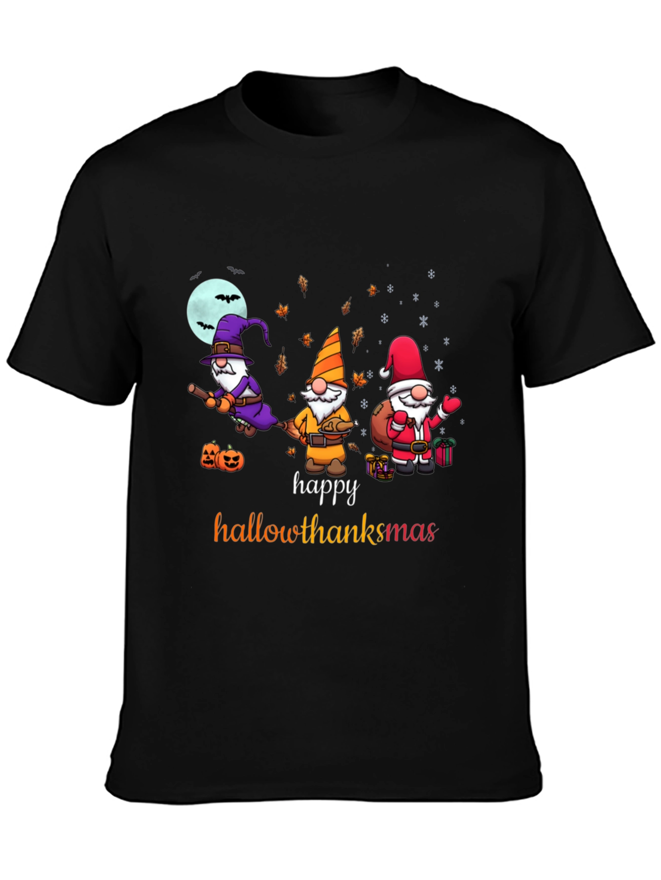Happy Hallowthanksmas Graphic T-Shirt