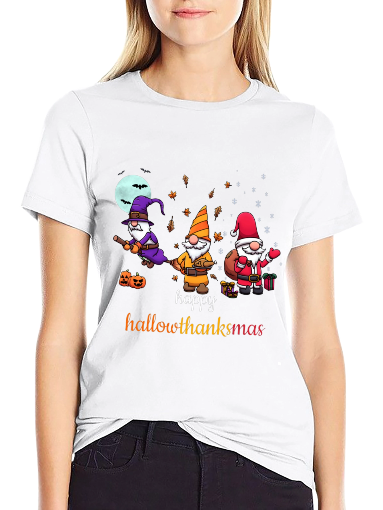 Happy Hallowthanksmas Graphic T-Shirt