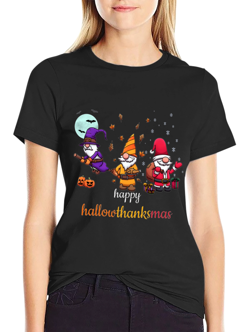 Happy Hallowthanksmas Graphic T-Shirt