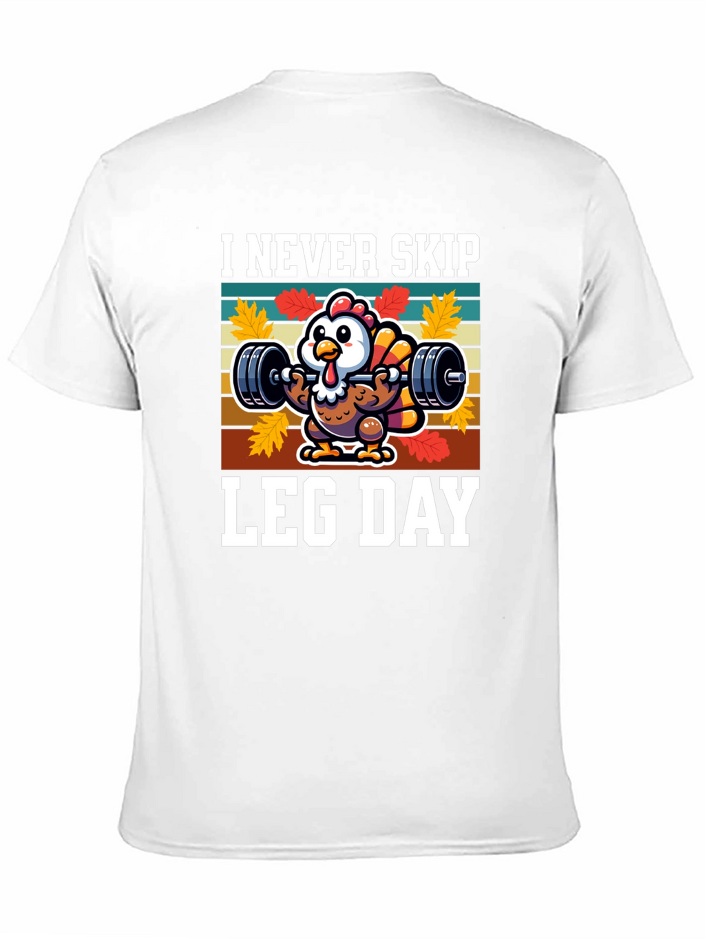 I Never Skip Leg Day Turkey Graphic T-Shirt