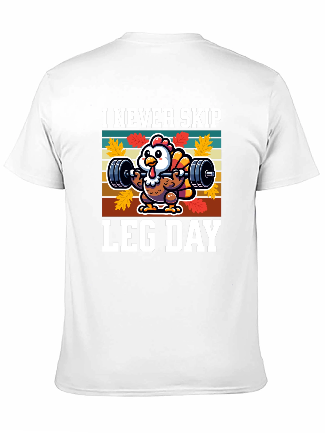 I Never Skip Leg Day Turkey Graphic T-Shirt