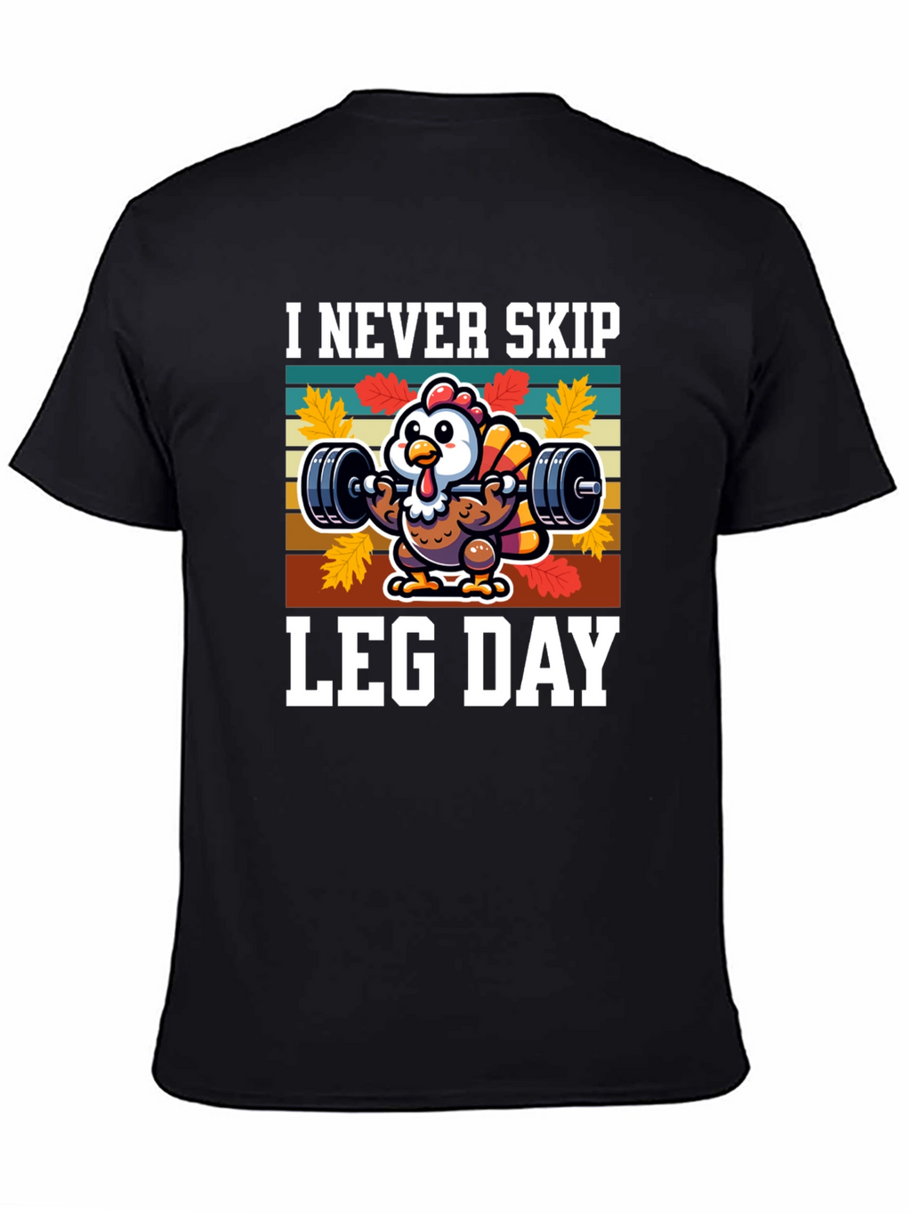 I Never Skip Leg Day Turkey Graphic T-Shirt