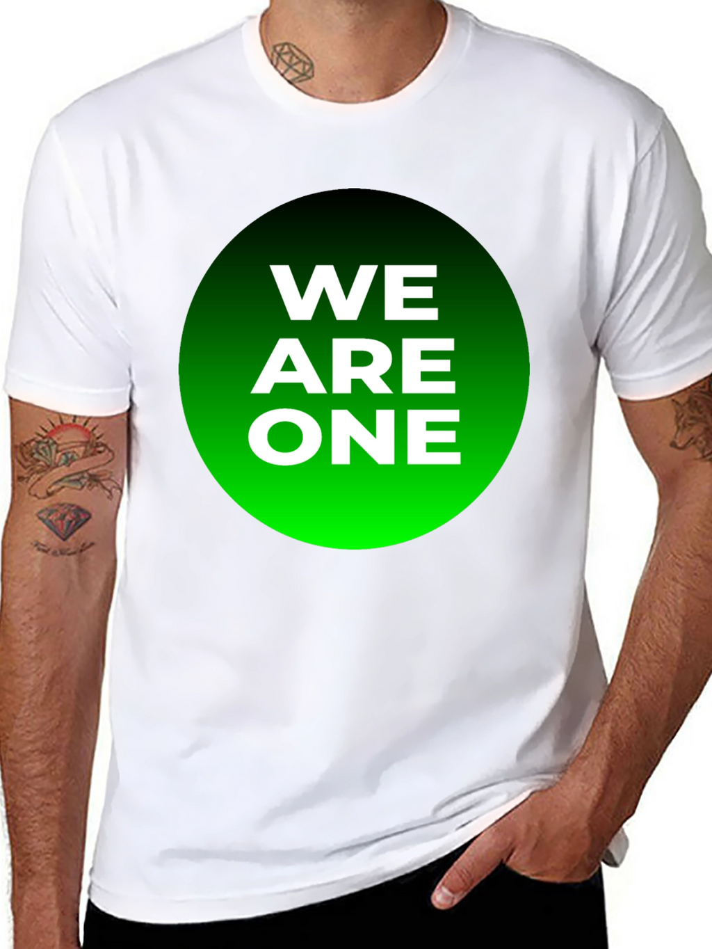 We Are One Graphic Tee - Black