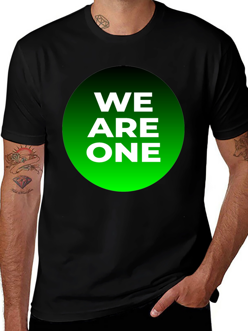 We Are One Graphic Tee - Black