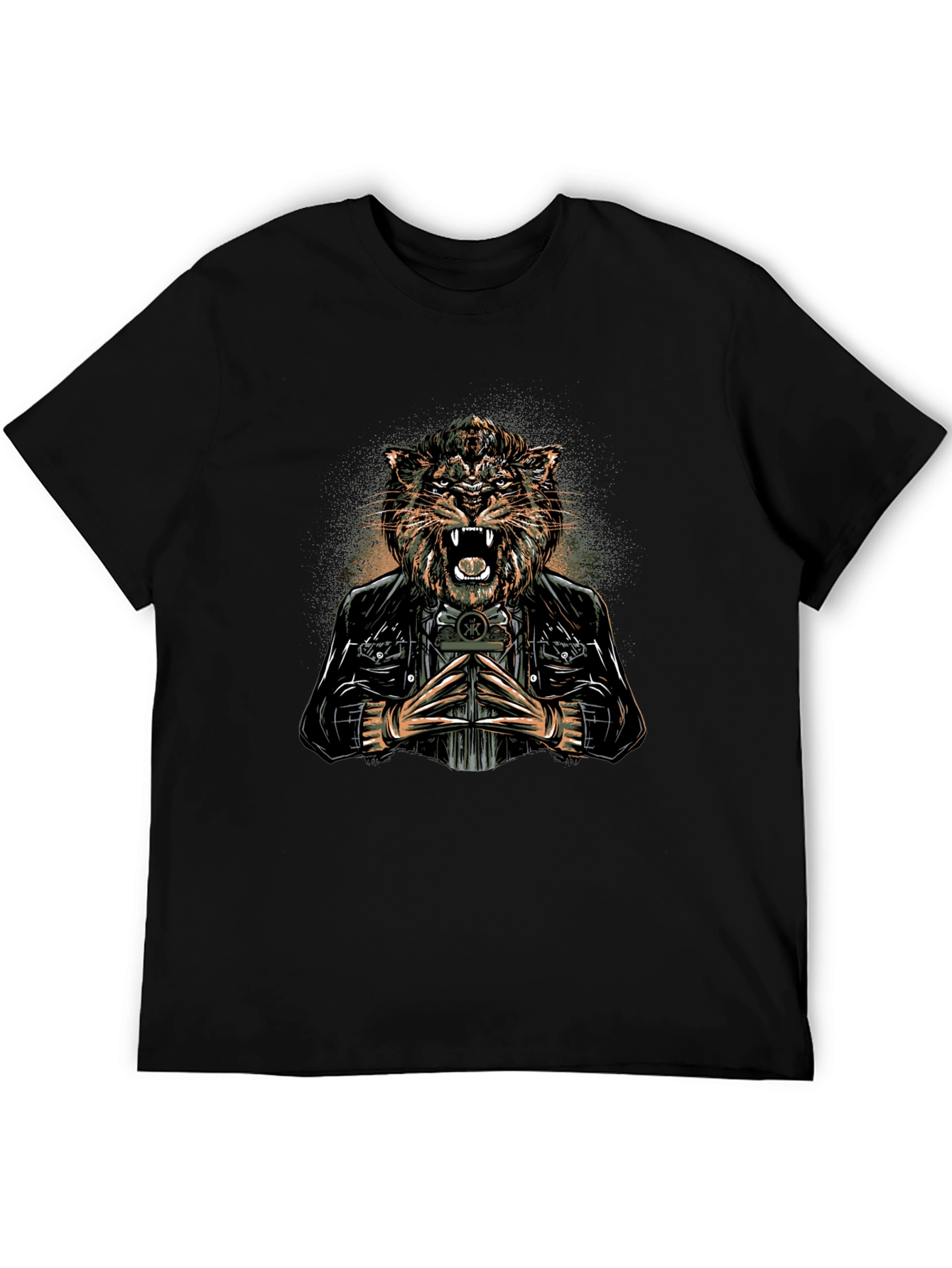 Tiger Biker Graphic Tee - Fierce Style