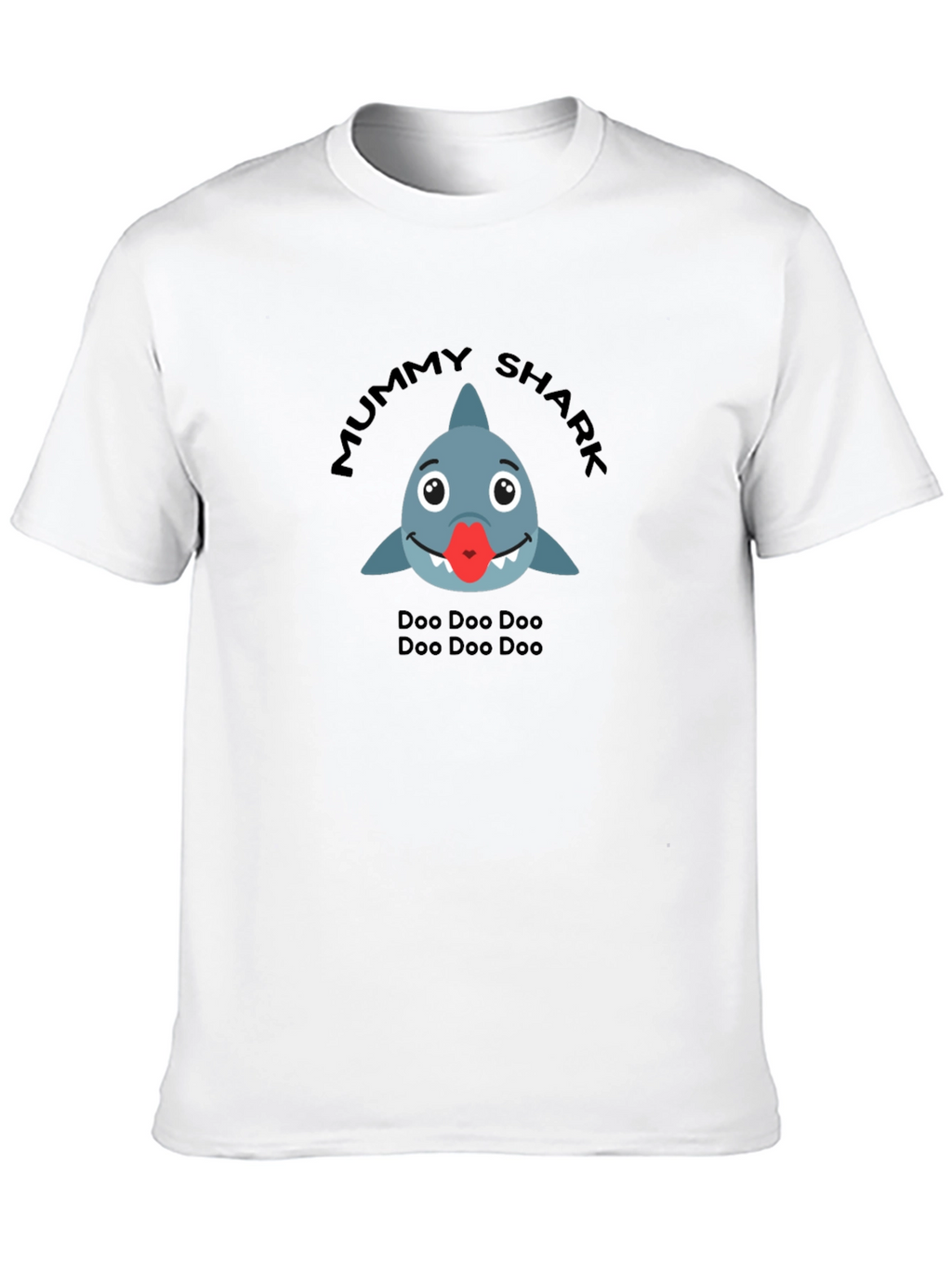Mummy Shark Black T-Shirt