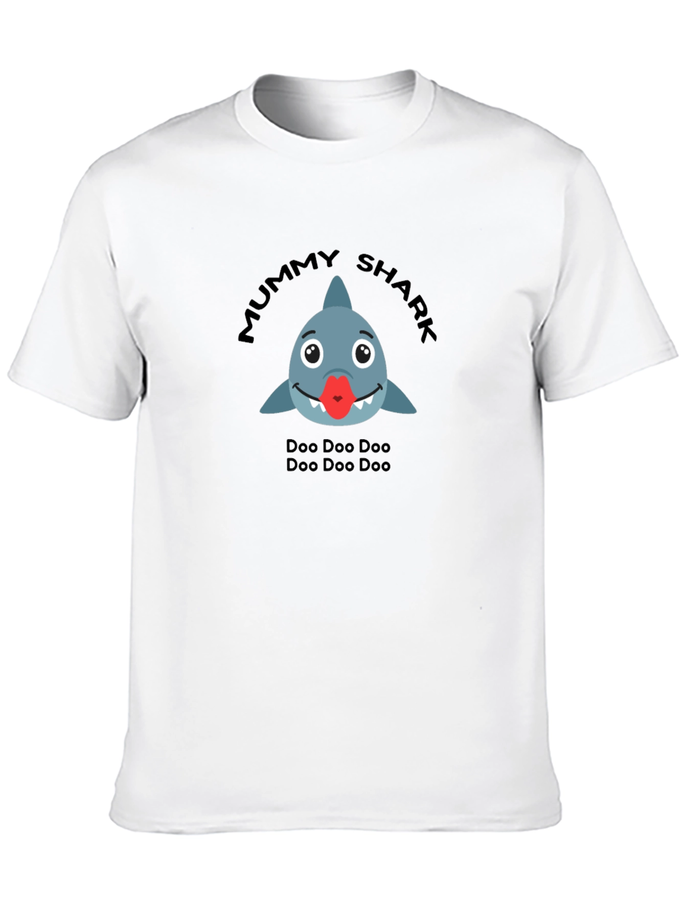 Mummy Shark Black T-Shirt
