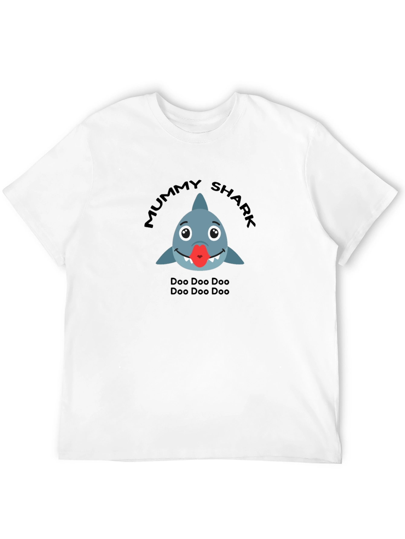 Mummy Shark Black T-Shirt