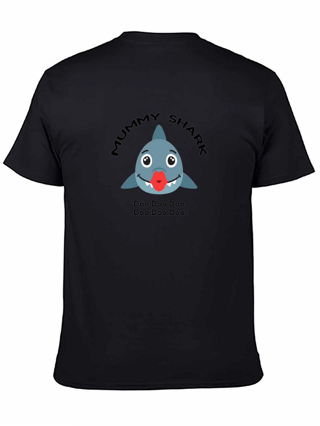 Mummy Shark Black T-Shirt