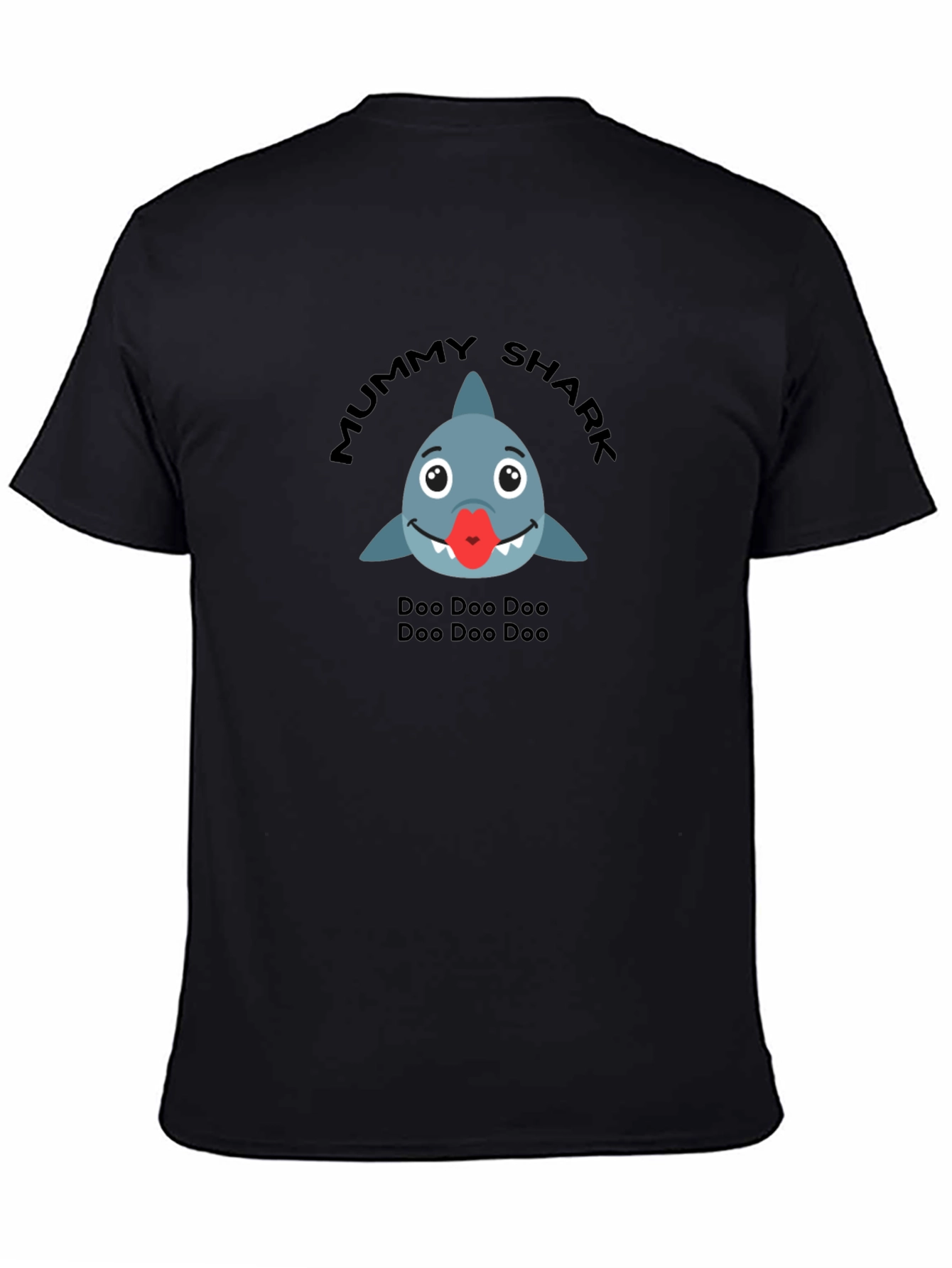 Mummy Shark Black T-Shirt