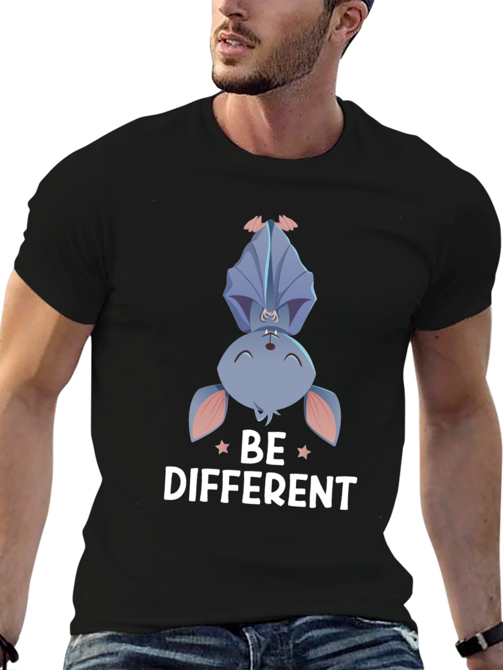 Be Different Bat Graphic T-Shirt