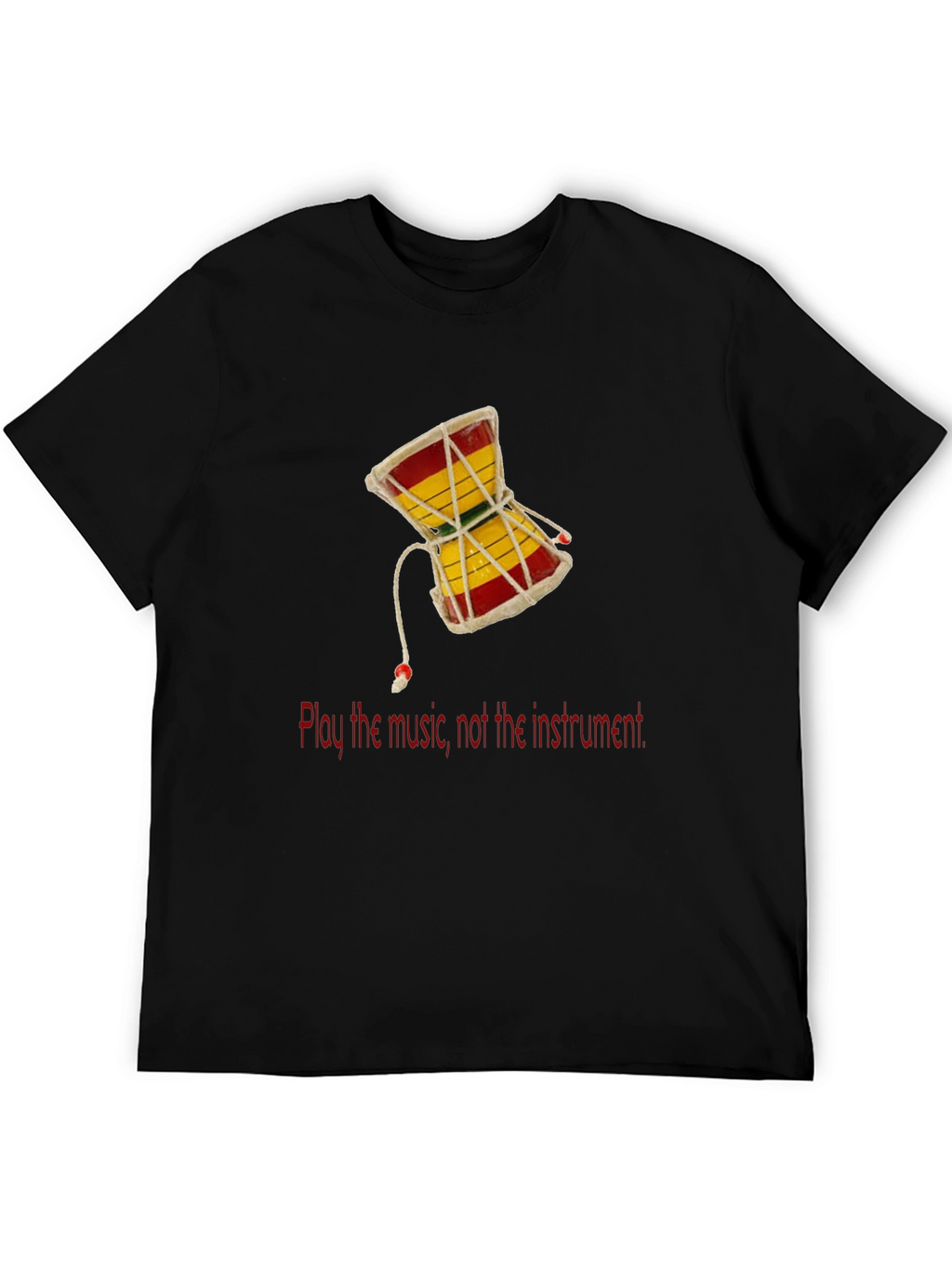 Play the Music T-Shirt - Damaru Drum Graphic Tee