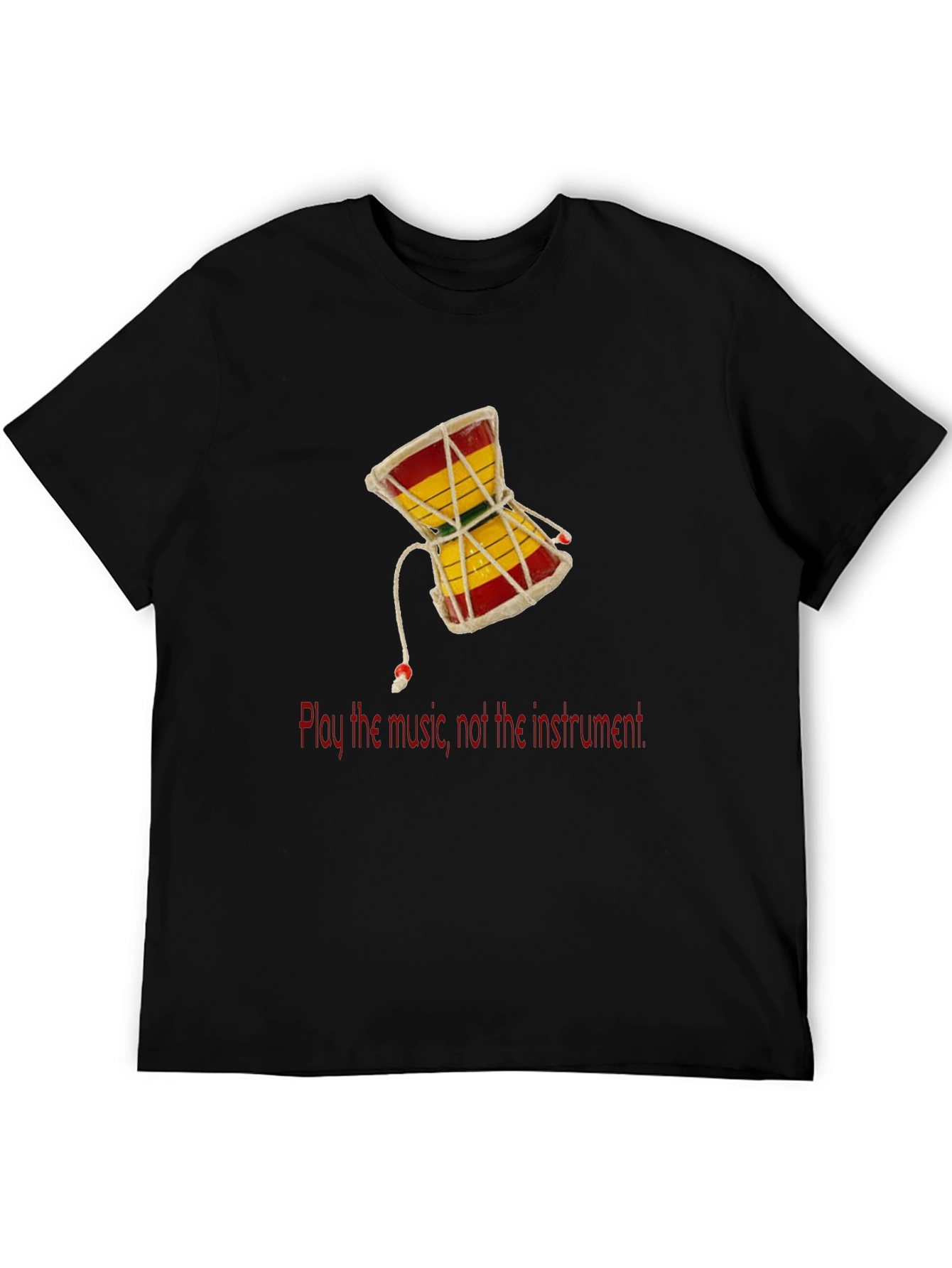 Play the Music T-Shirt - Damaru Drum Graphic Tee