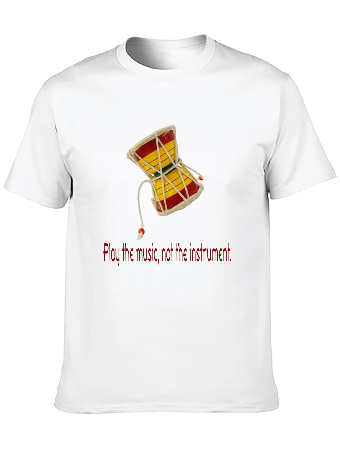 Play the Music T-Shirt - Damaru Drum Graphic Tee