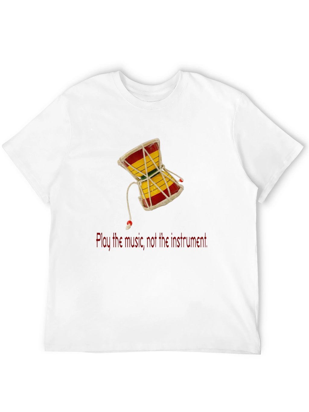 Play the Music T-Shirt - Damaru Drum Graphic Tee