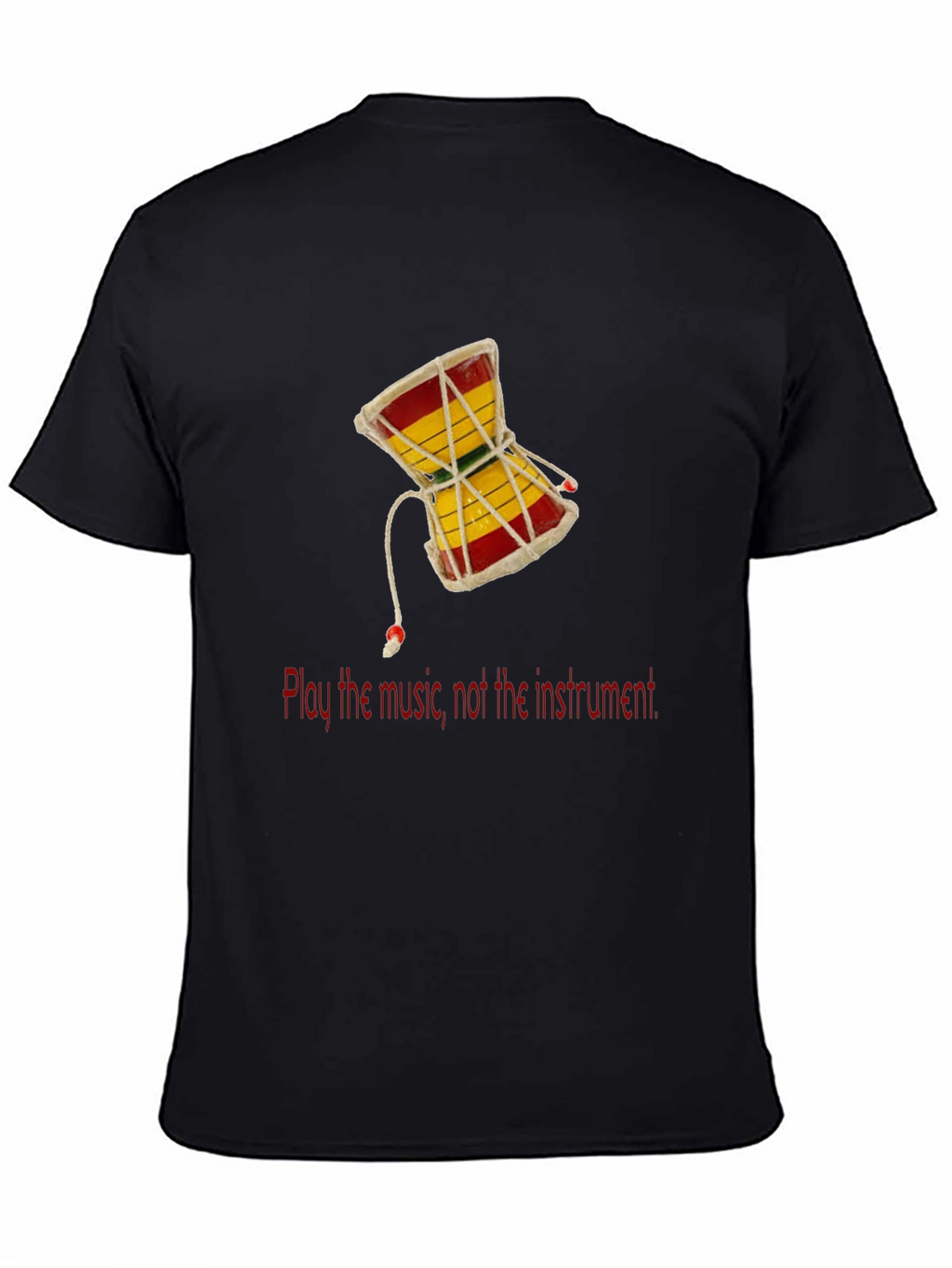Play the Music T-Shirt - Damaru Drum Graphic Tee
