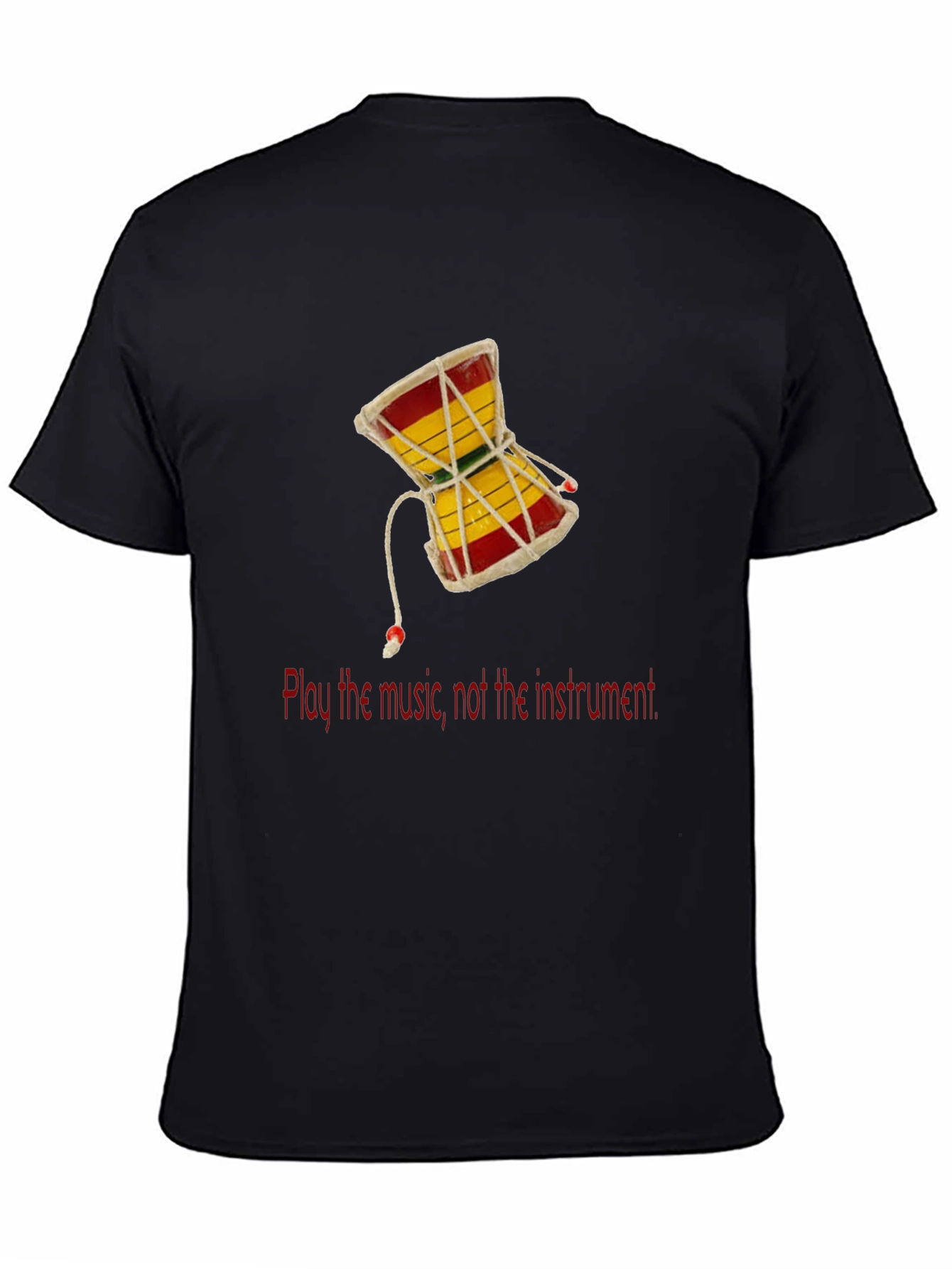 Play the Music T-Shirt - Damaru Drum Graphic Tee
