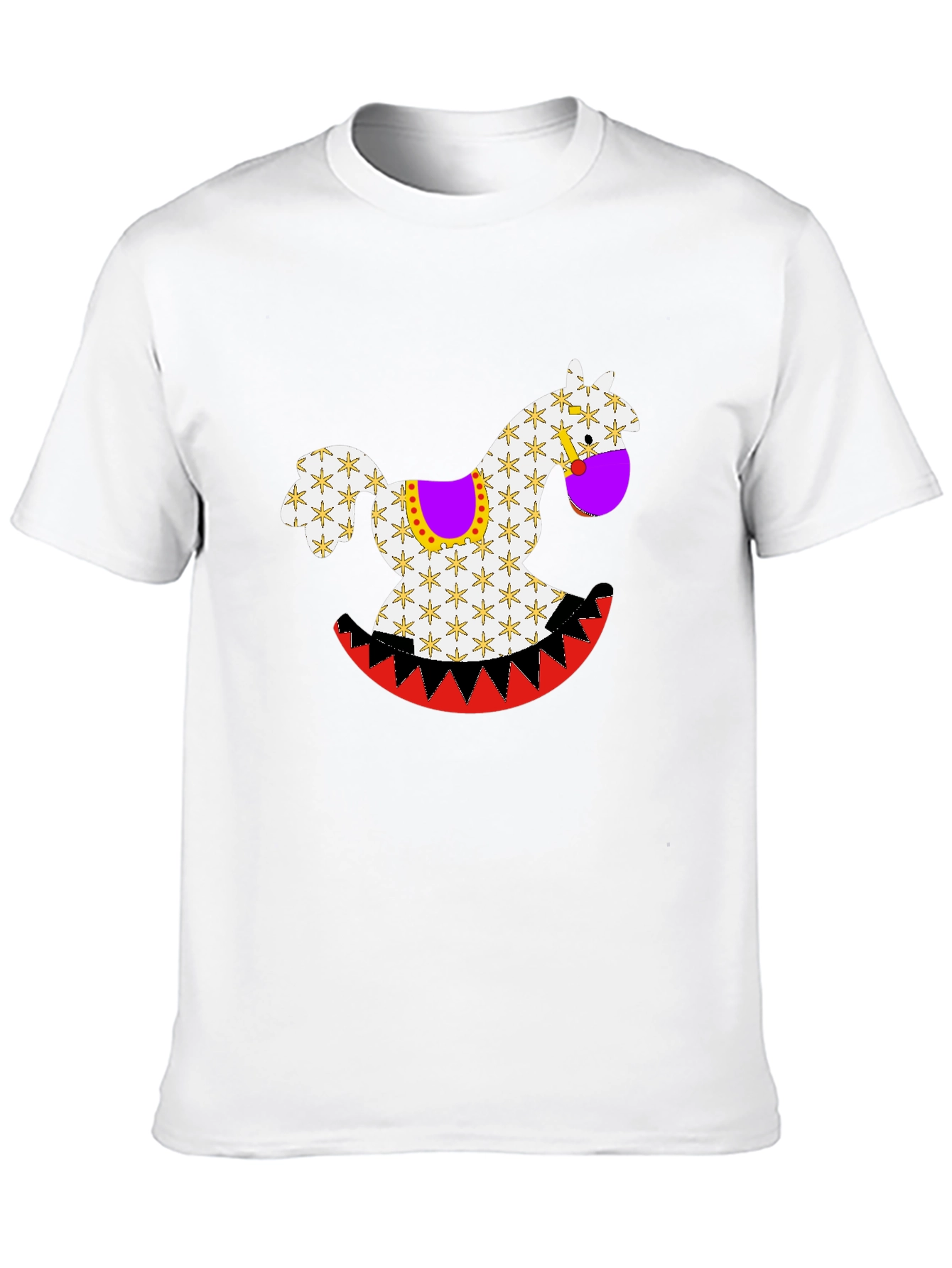 Rocking Horse Graphic Tee - Black Casual Shirt