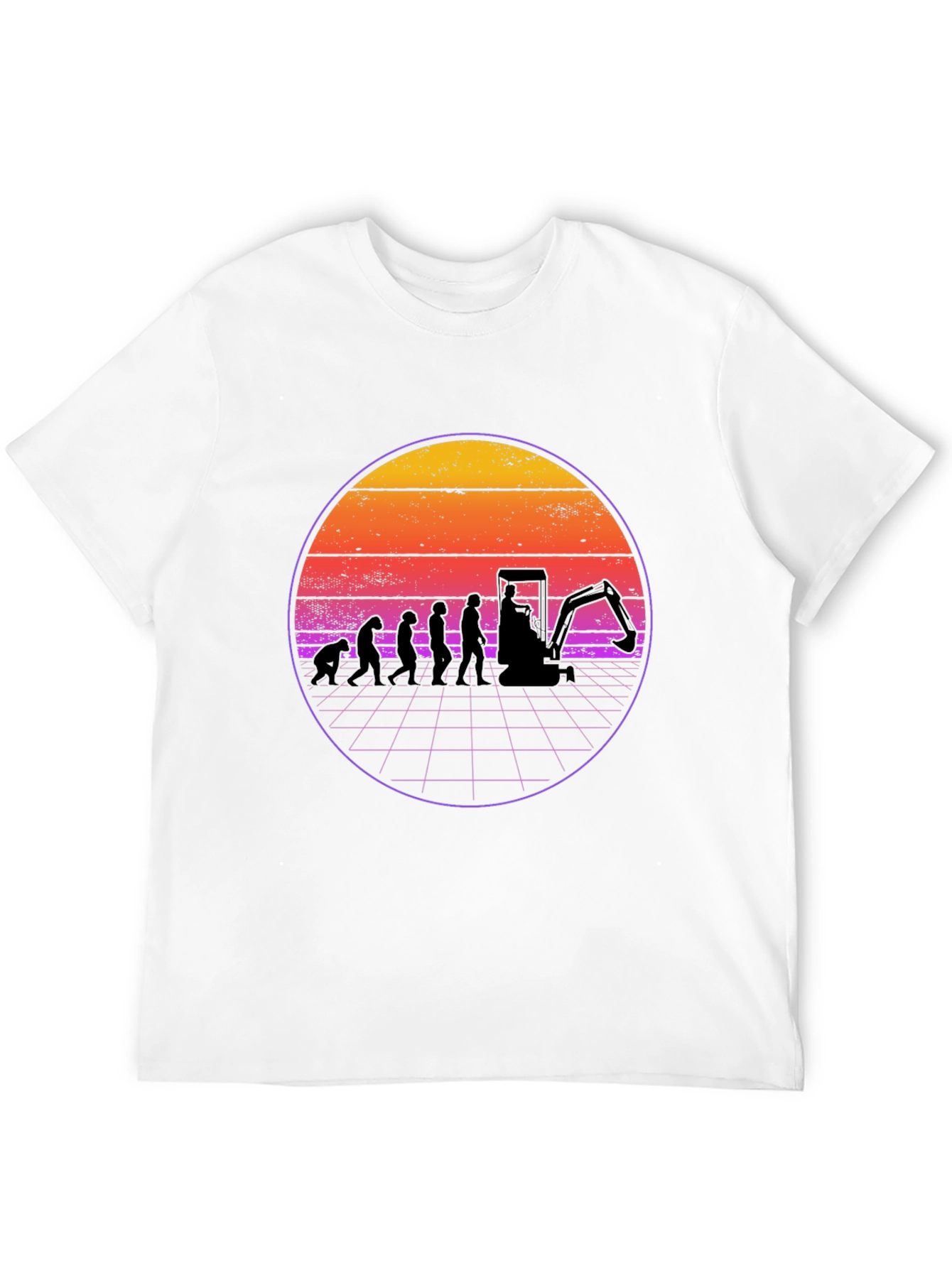 Evolution Excavator T-Shirt - Black Cotton Blend