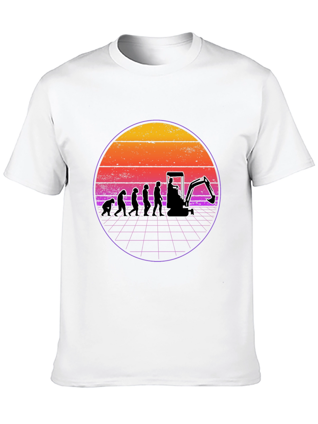Evolution Excavator T-Shirt - Black Cotton Blend