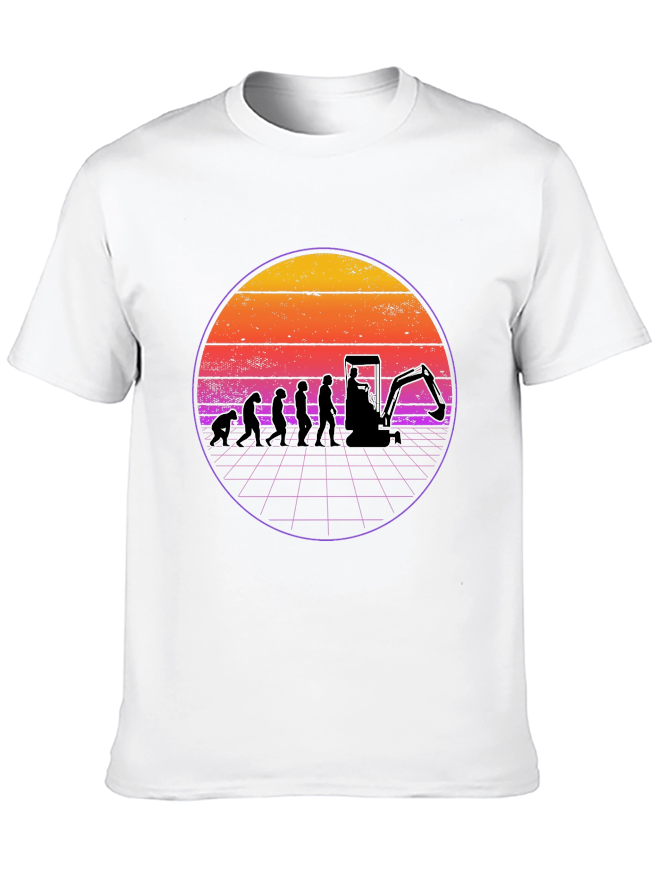 Evolution Excavator T-Shirt - Black Cotton Blend