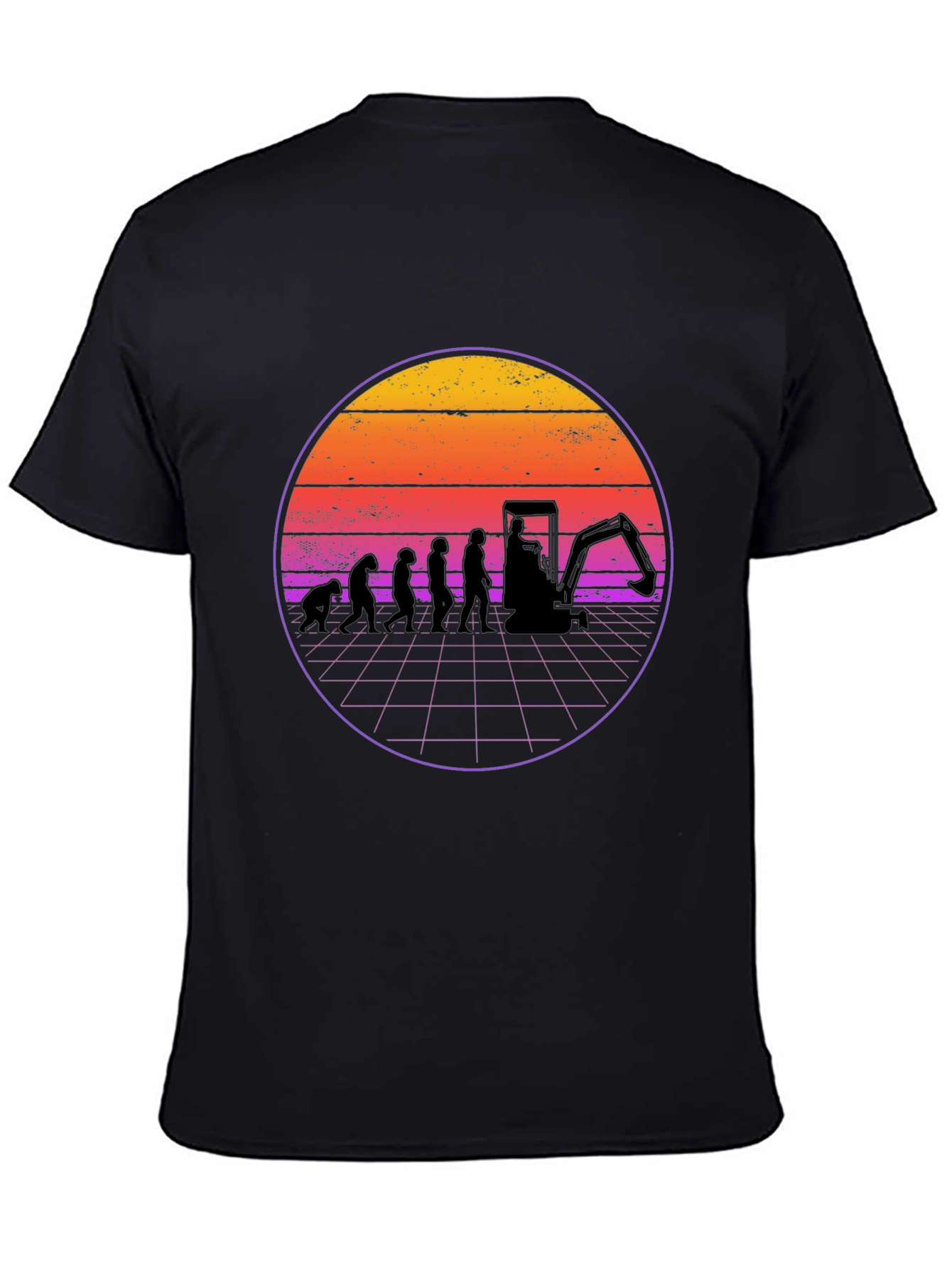 Evolution Excavator T-Shirt - Black Cotton Blend