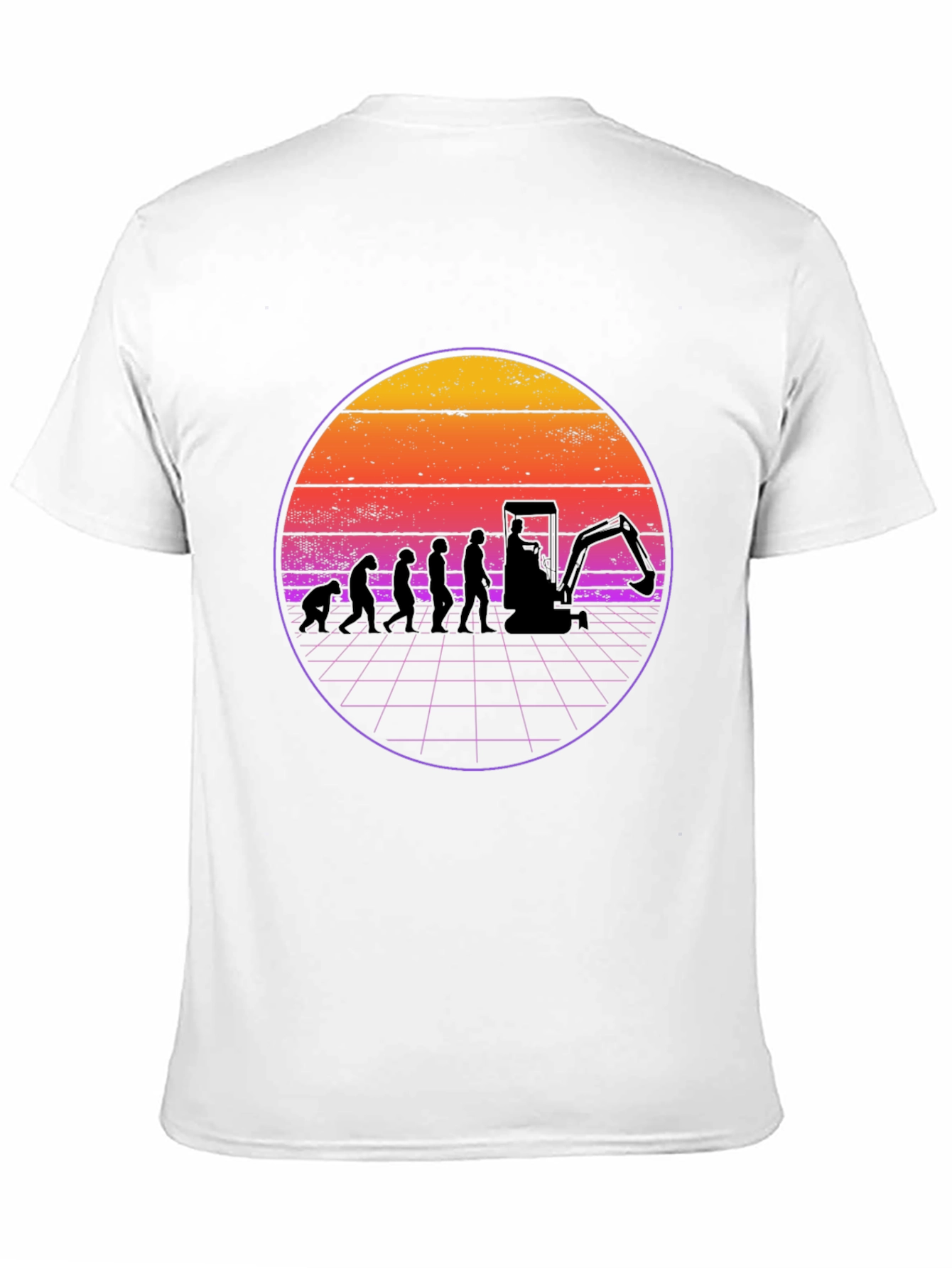 Evolution Excavator T-Shirt - Black Cotton Blend