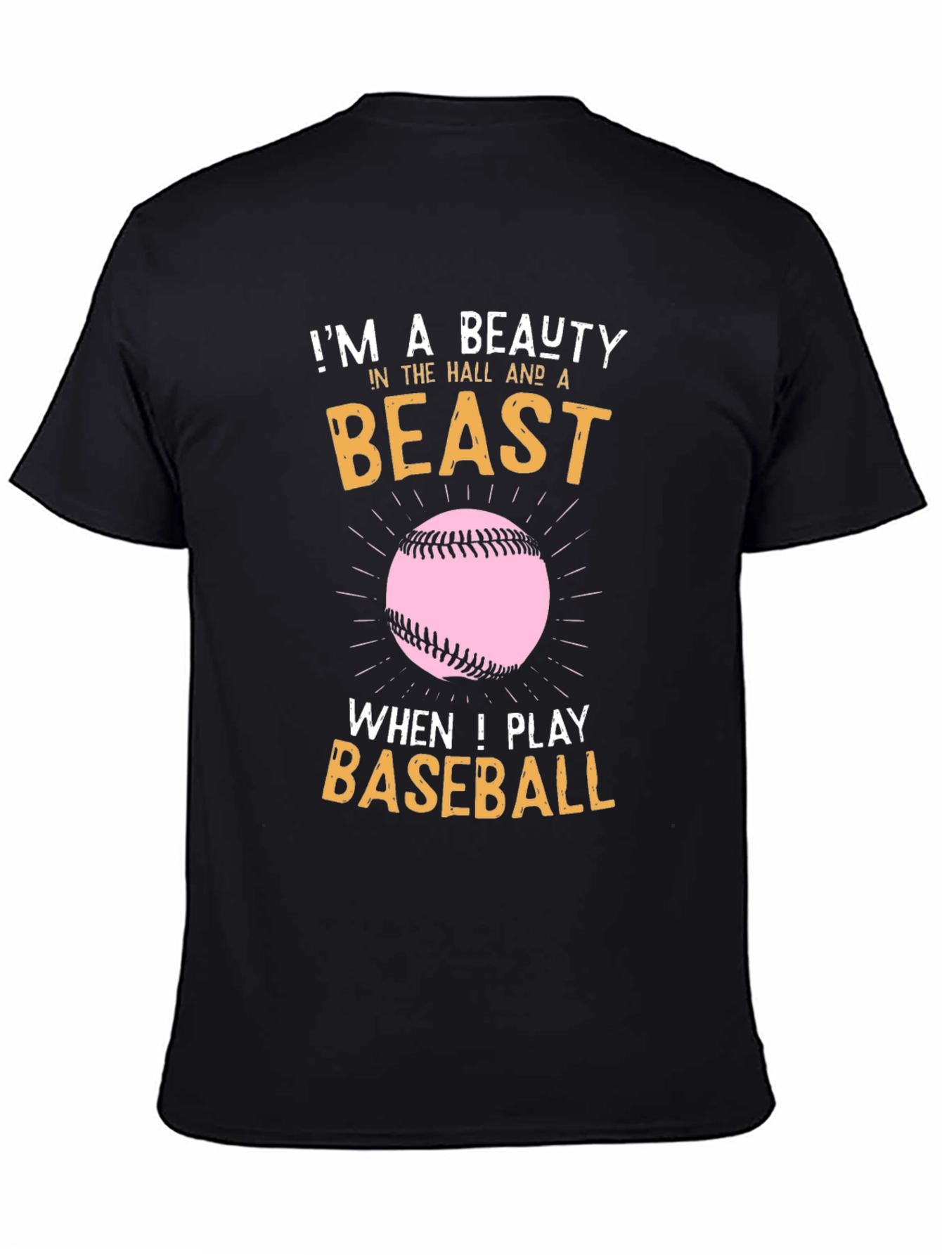 Beauty & Beast Baseball Graphic Tee