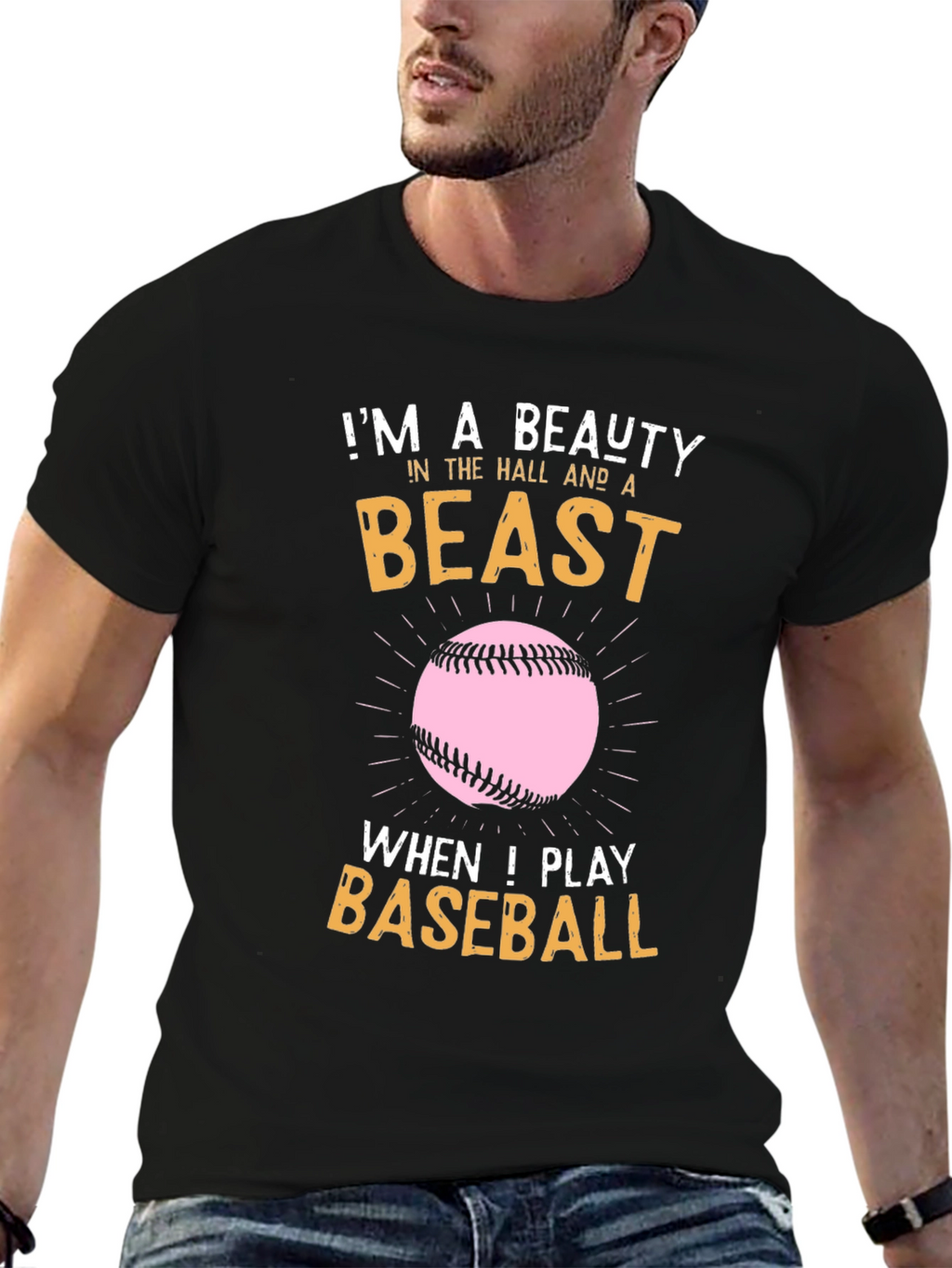 Beauty & Beast Baseball Graphic Tee