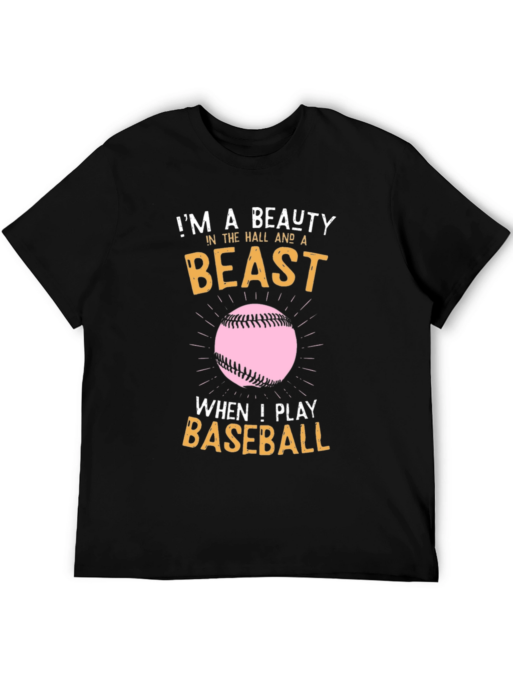 Beauty & Beast Baseball Graphic Tee