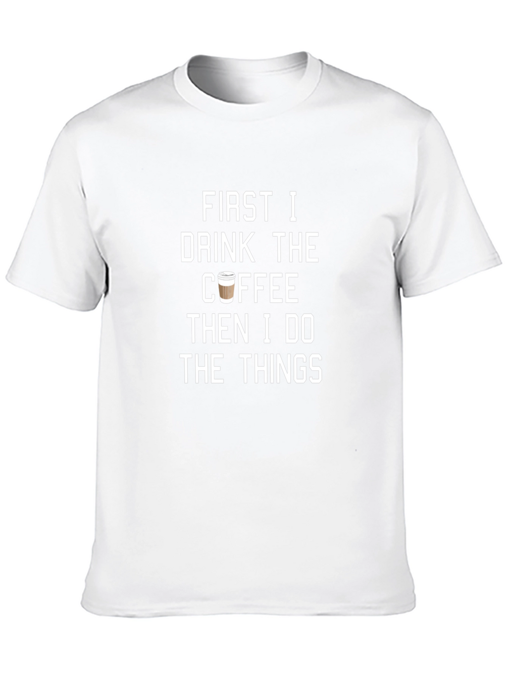 Coffee Then Things Black Graphic Tee