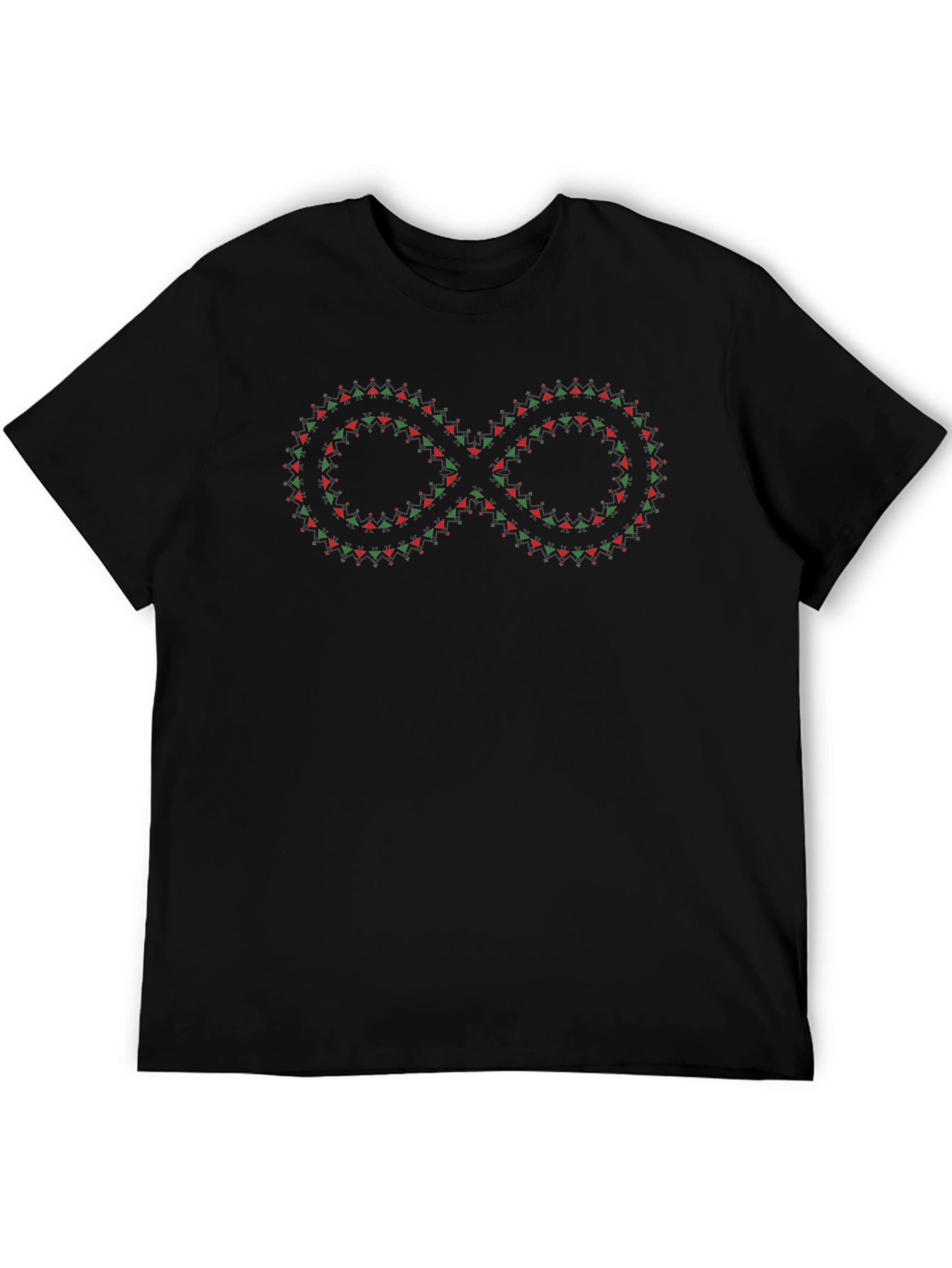 Infinity Symbol Graphic Black T-Shirt