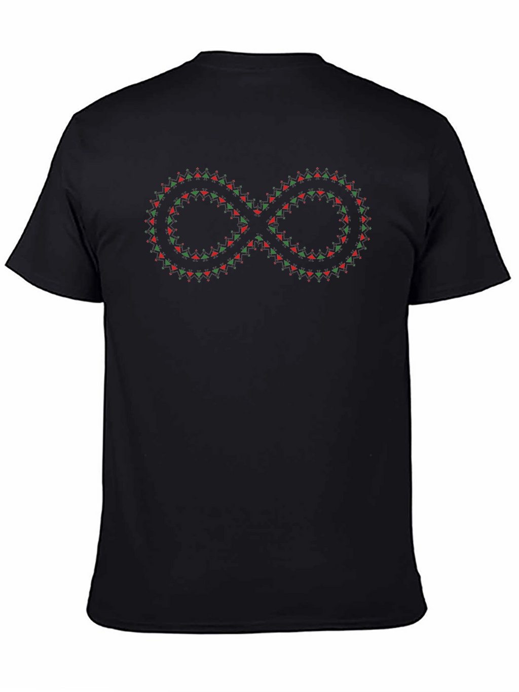 Infinity Symbol Graphic Black T-Shirt