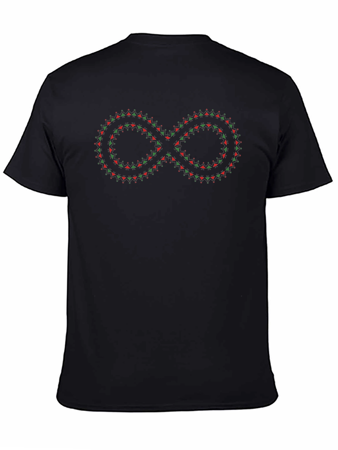 Infinity Symbol Graphic Black T-Shirt