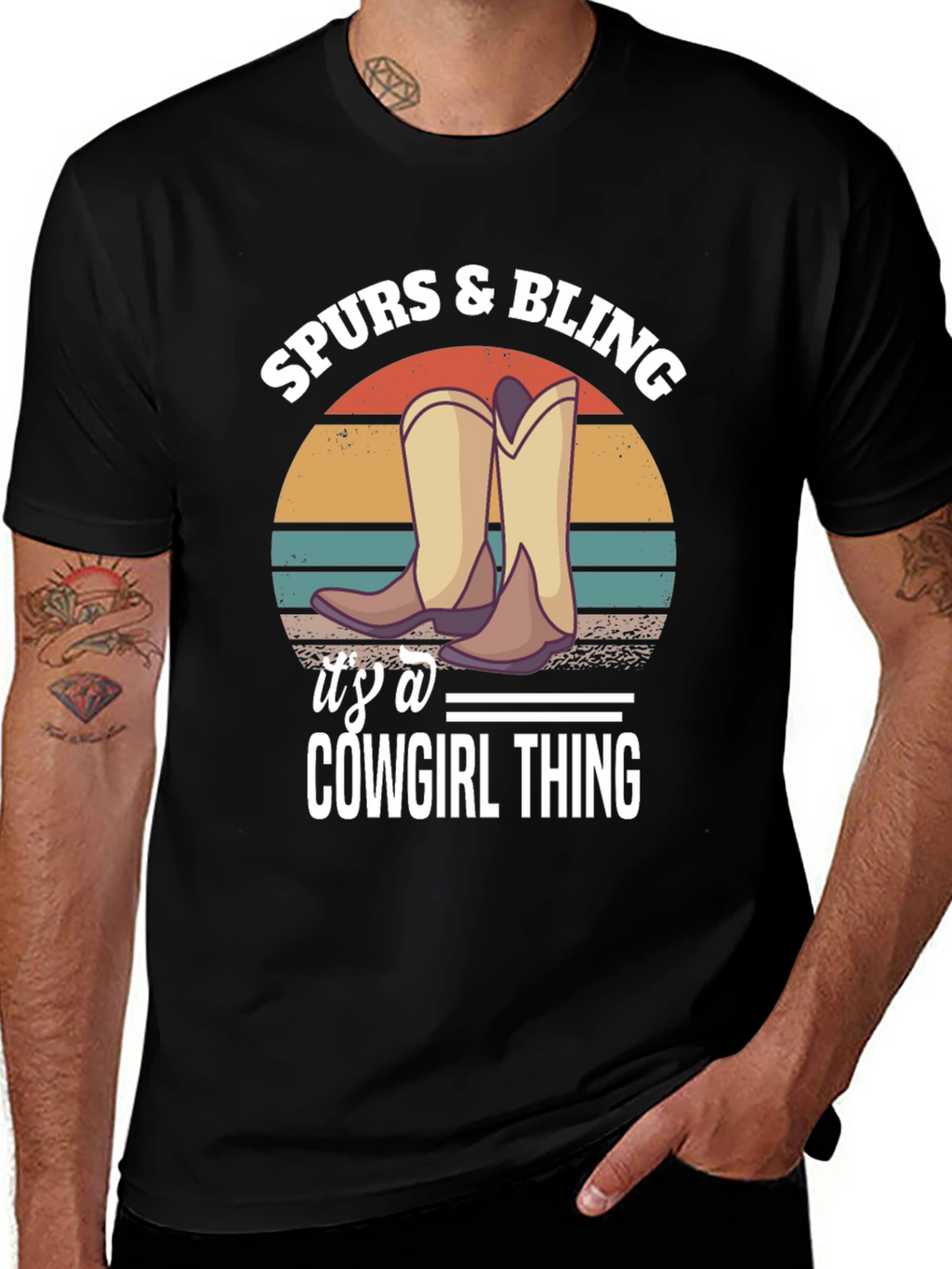Spurs & Bling Cowgirl T-Shirt: Western Style