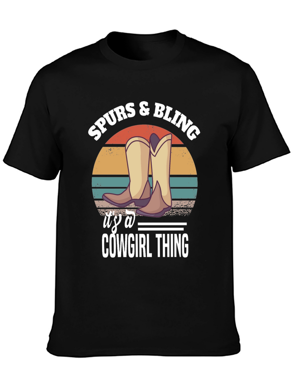 Spurs & Bling Cowgirl T-Shirt: Western Style