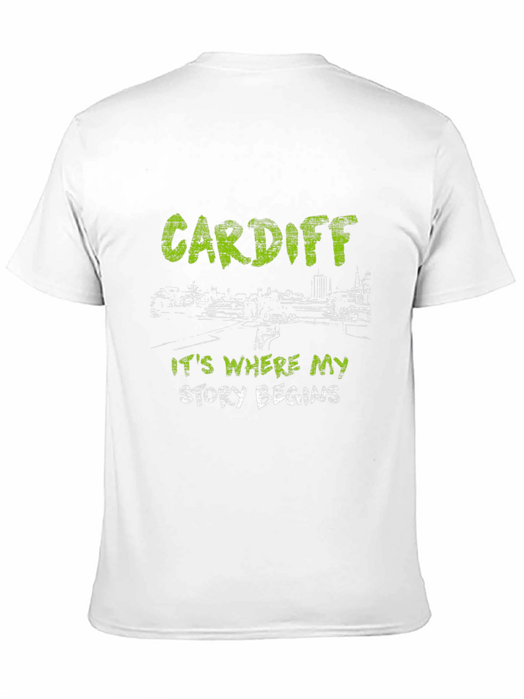 Cardiff Story Begins Black T-Shirt