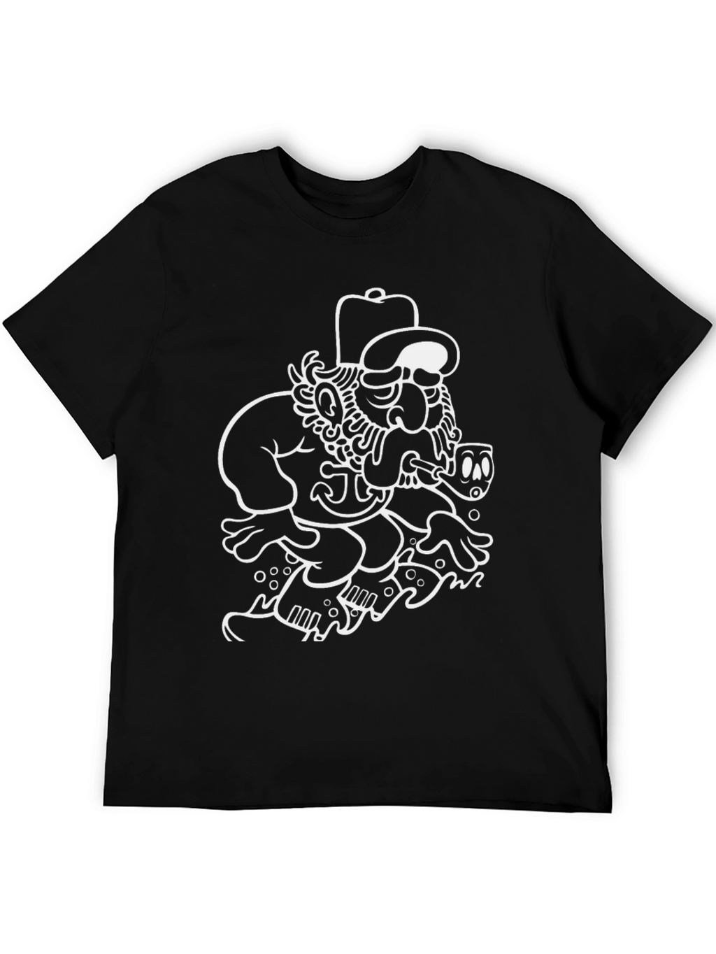 Nautical Sailor Cartoon Graphic T-Shirt