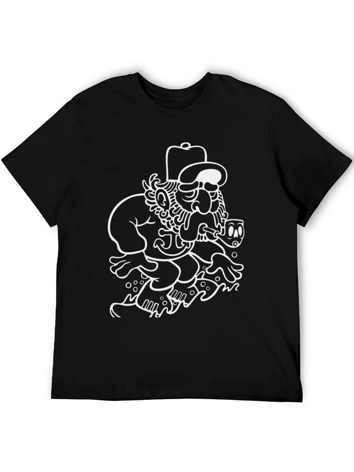 Nautical Sailor Cartoon Graphic T-Shirt