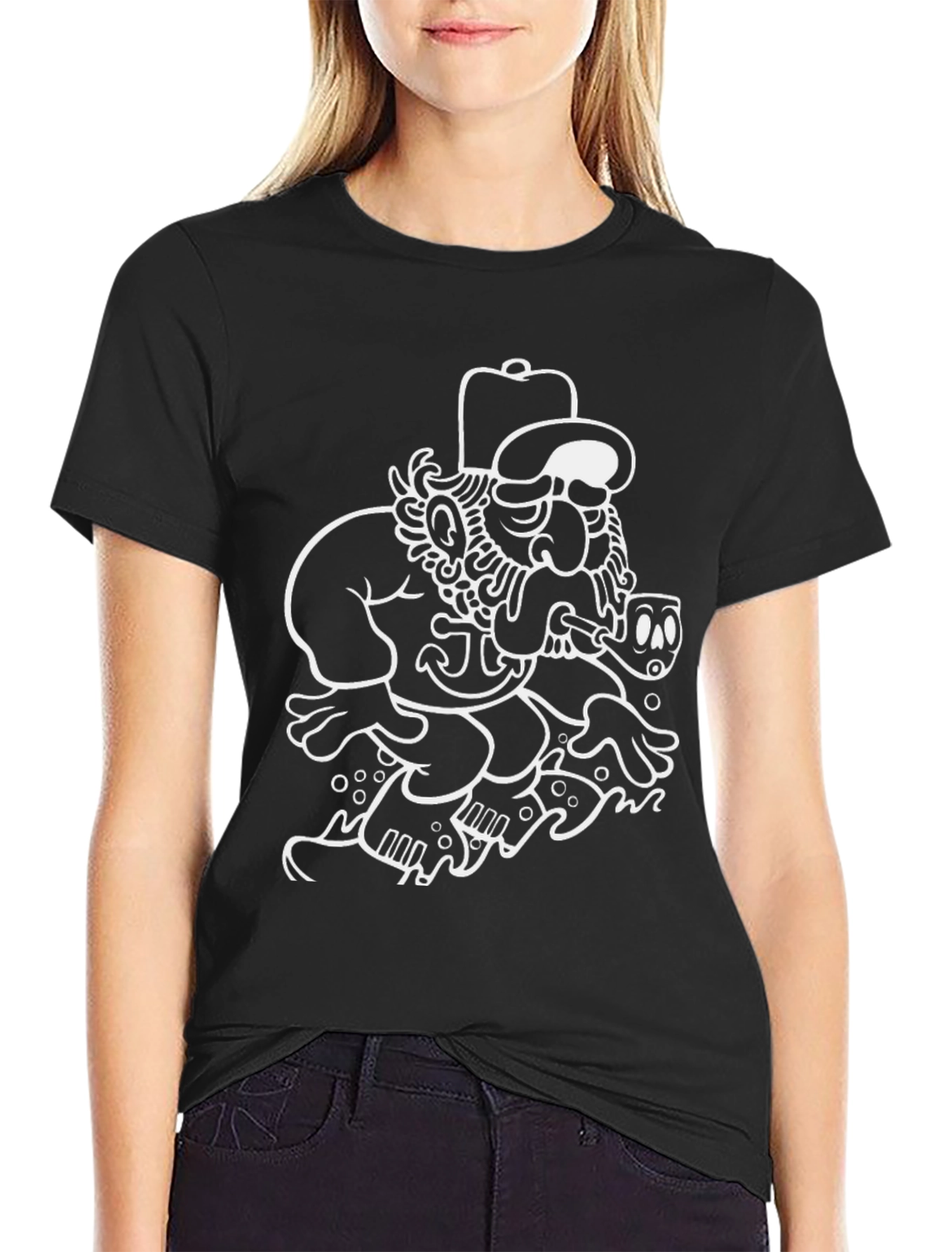 Nautical Sailor Cartoon Graphic T-Shirt
