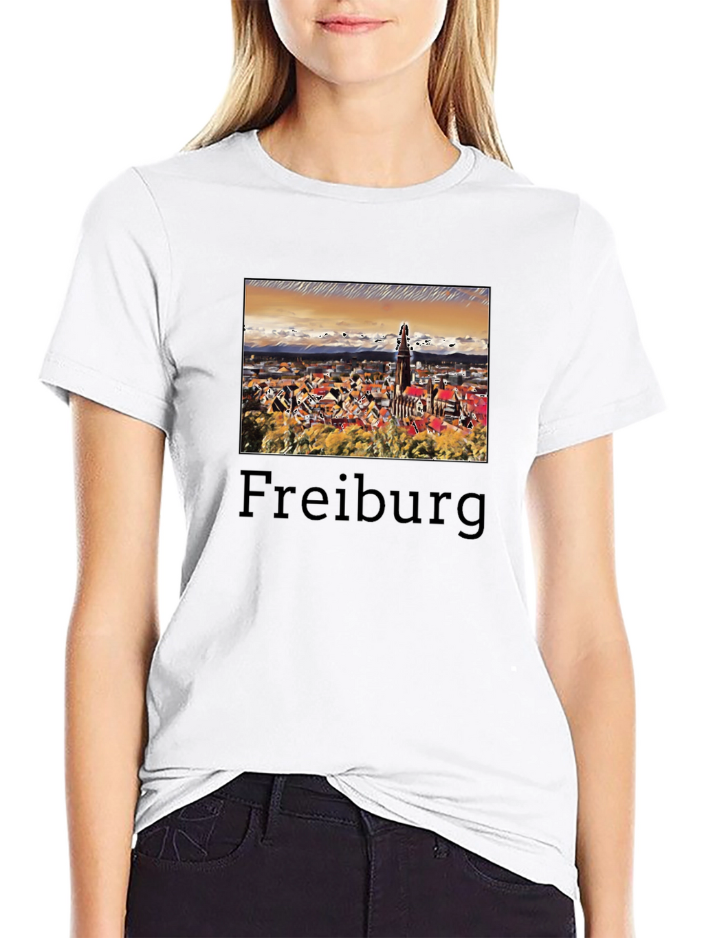 Freiburg Germany Cityscape Graphic T-Shirt