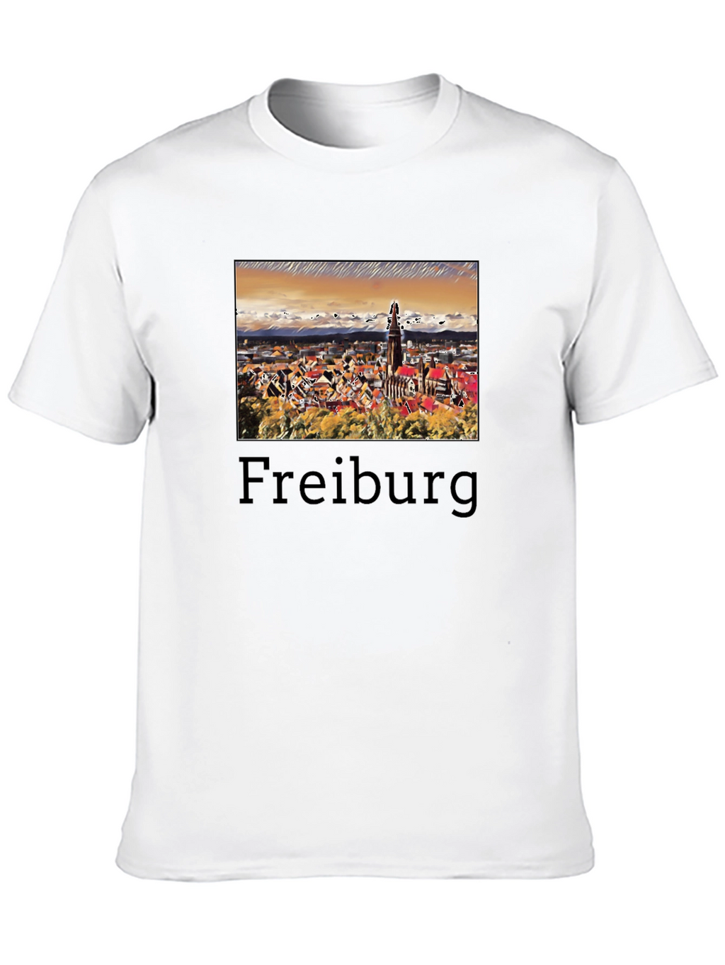 Freiburg Germany Cityscape Graphic T-Shirt