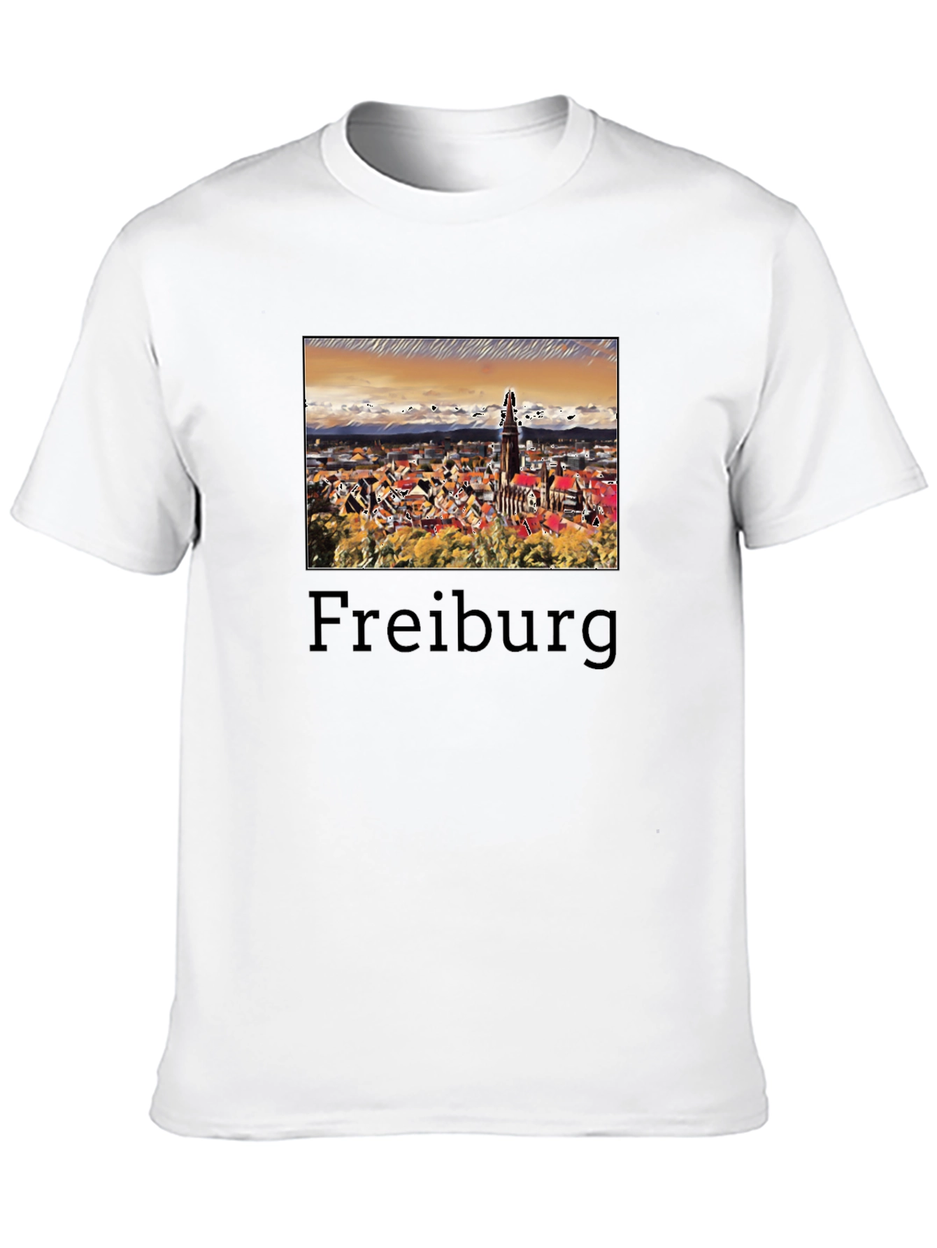 Freiburg Germany Cityscape Graphic T-Shirt